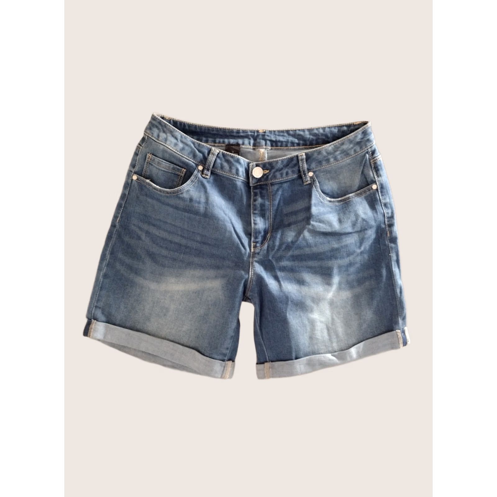Vintage Unbranded Women 8 Blue Jeans Shorts Shirt Size 30" / US 8 / IT 44 - 1 Thumbnail