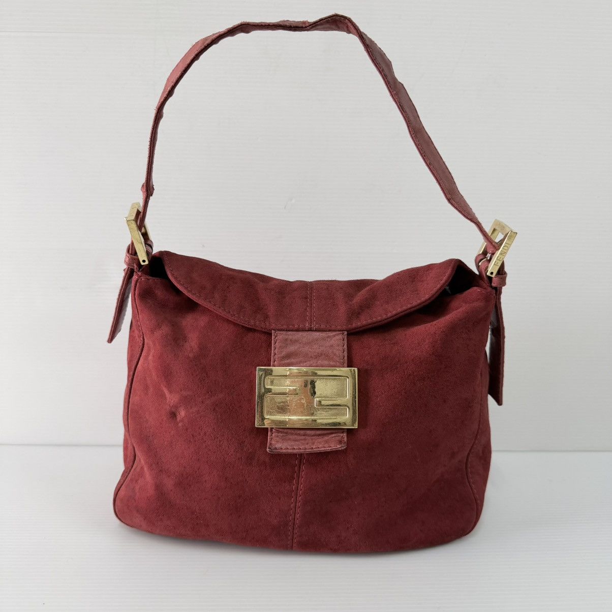 Fendi Fendi Suede Leather Baguette Bag Size ONE SIZE - 1 Thumbnail
