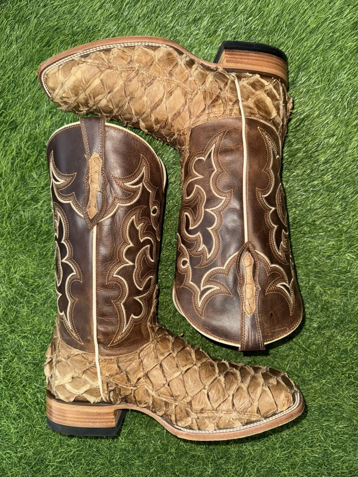 Cody James CODY JAMES MEN'S PIRARUCU FISH SKIN WESTERN COWBOY BOOTS Size US 10.5 / EU 43-44 - 7 Thumbnail