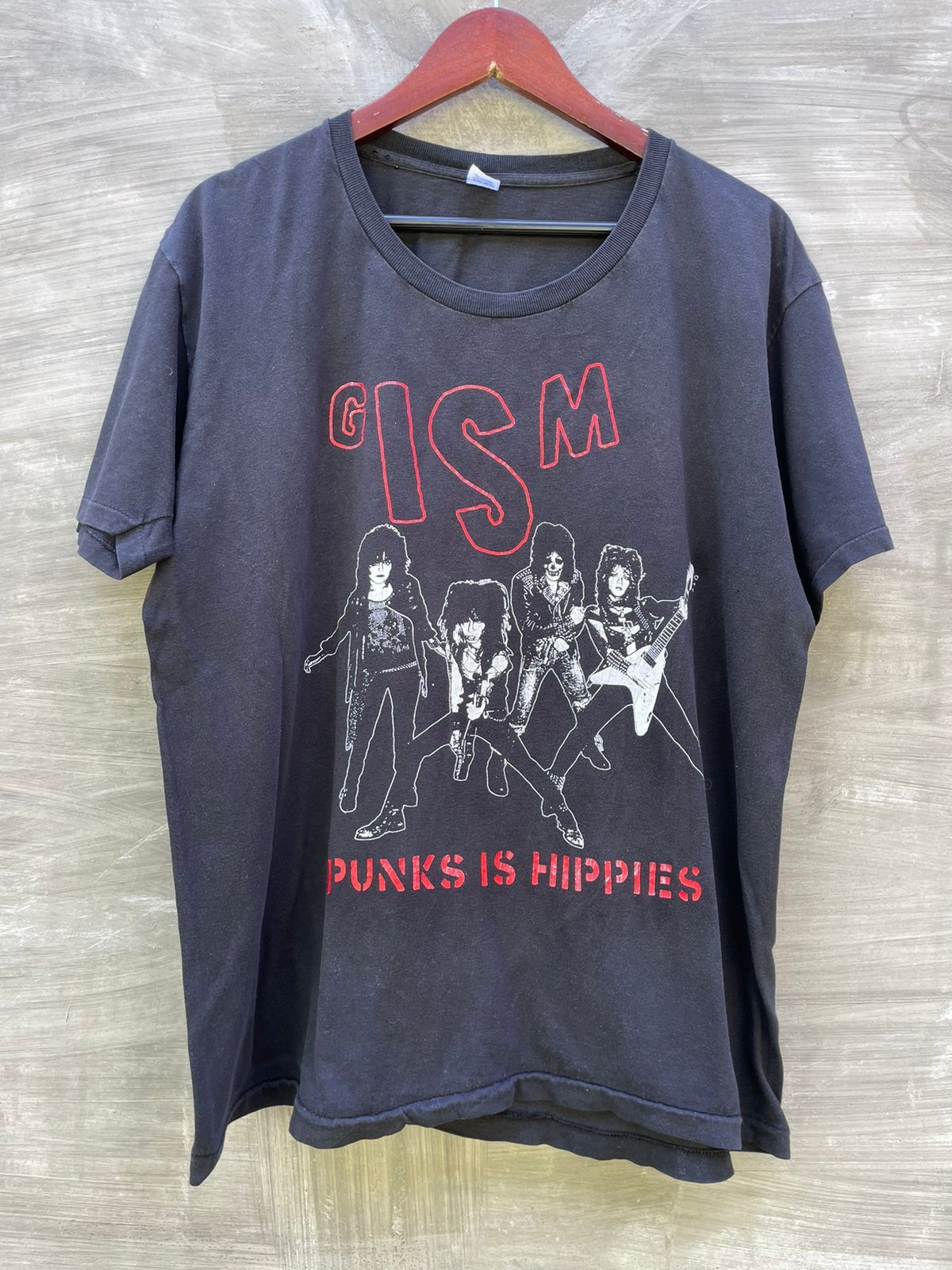 Band Tees GISM PUNK IS HIPPIES 80s Size US L / EU 52-54 / 3 - 2 Thumbnail