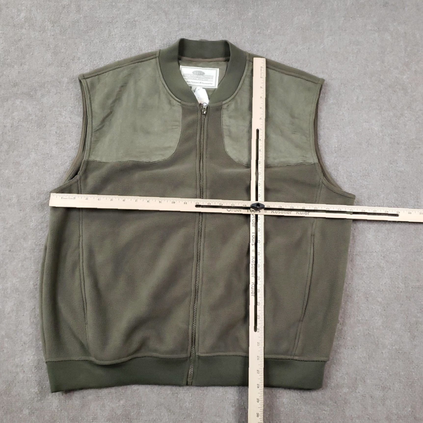 Vintage BOYT HARNESS COMPANY Vest Men 2XL Green Fleece Full Zip Outdoor Hunting Size US XXL / EU 58 / 5 - 2 Thumbnail