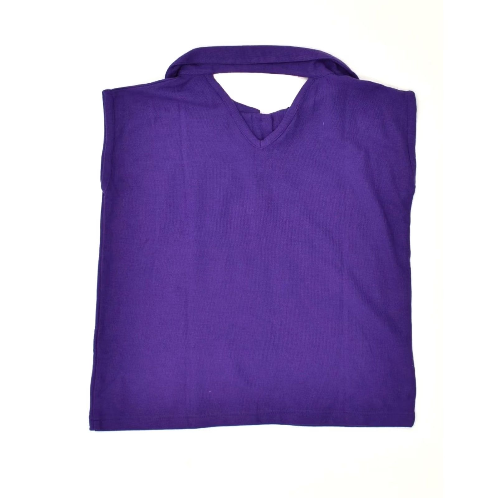 Vintage VINTAGE Womens Polo Shirt Sleeveless UK 12 Medium Blue Cotton AB04 Size M / US 6-8 / IT 42-44 - 2 Thumbnail