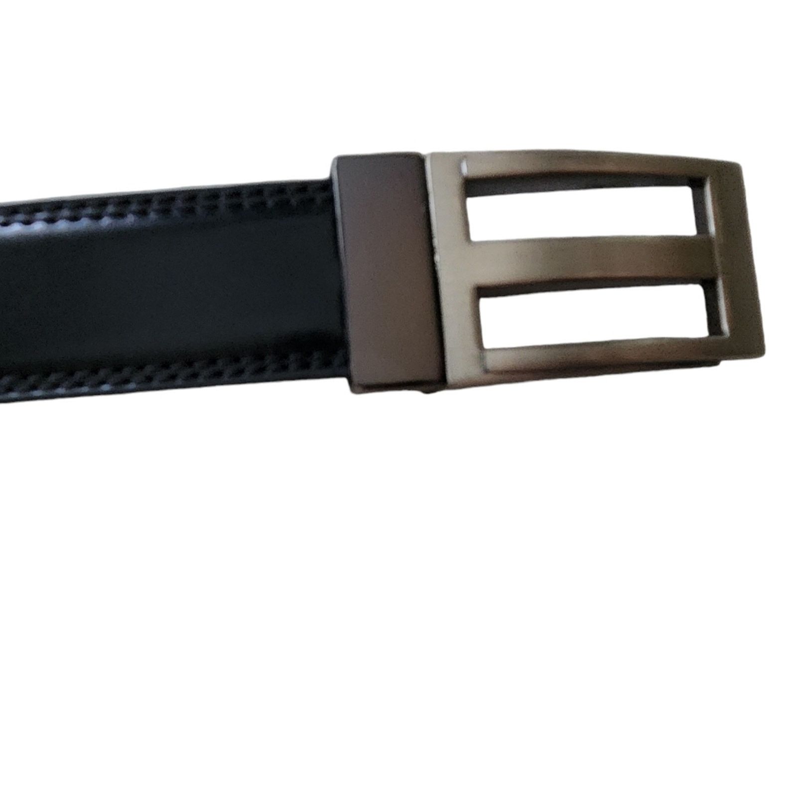 Leather Reversible black to brown leather belt 34 Size 34 - 5 Thumbnail