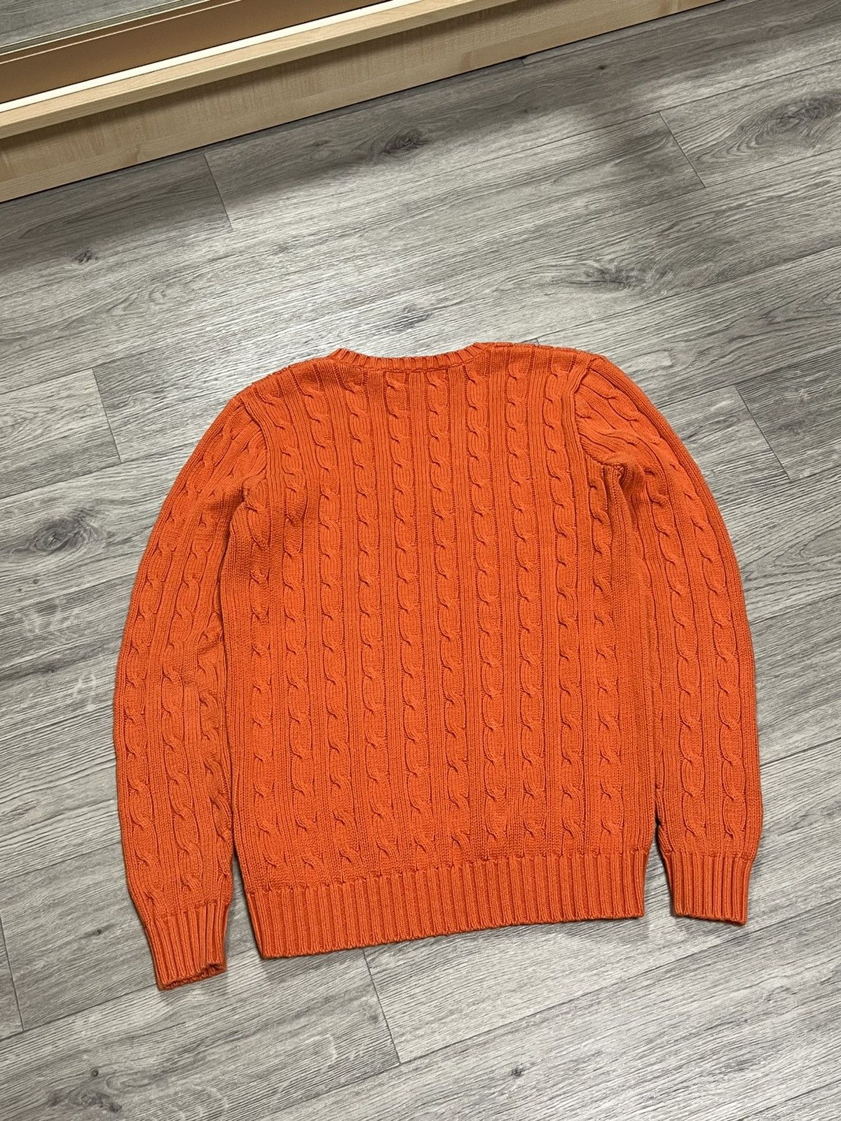 Vintage Retro Ralph Lauren Cable Knit Jumper Retro Jumper Designer Size S / US 4 / IT 40 - 5 Thumbnail