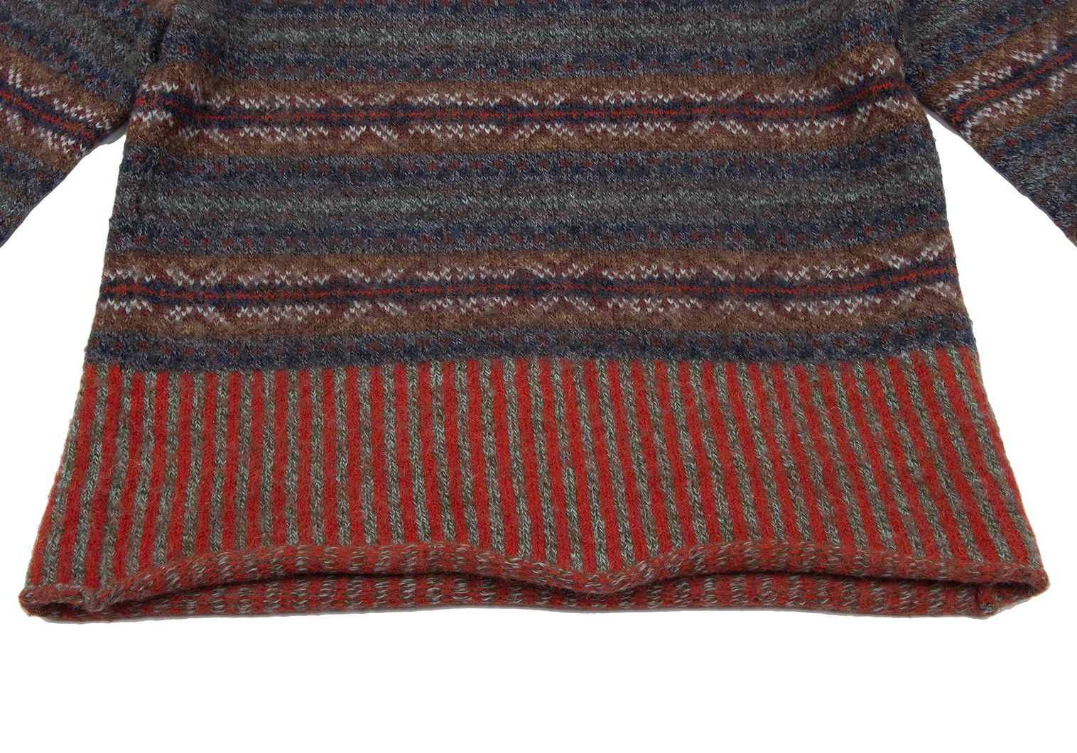 Comme des Garcons Homme Plus Nordic Knit Alpaca Blend Sweater in Multicolor Size US M / EU 48-50 / 2 - 5 Thumbnail