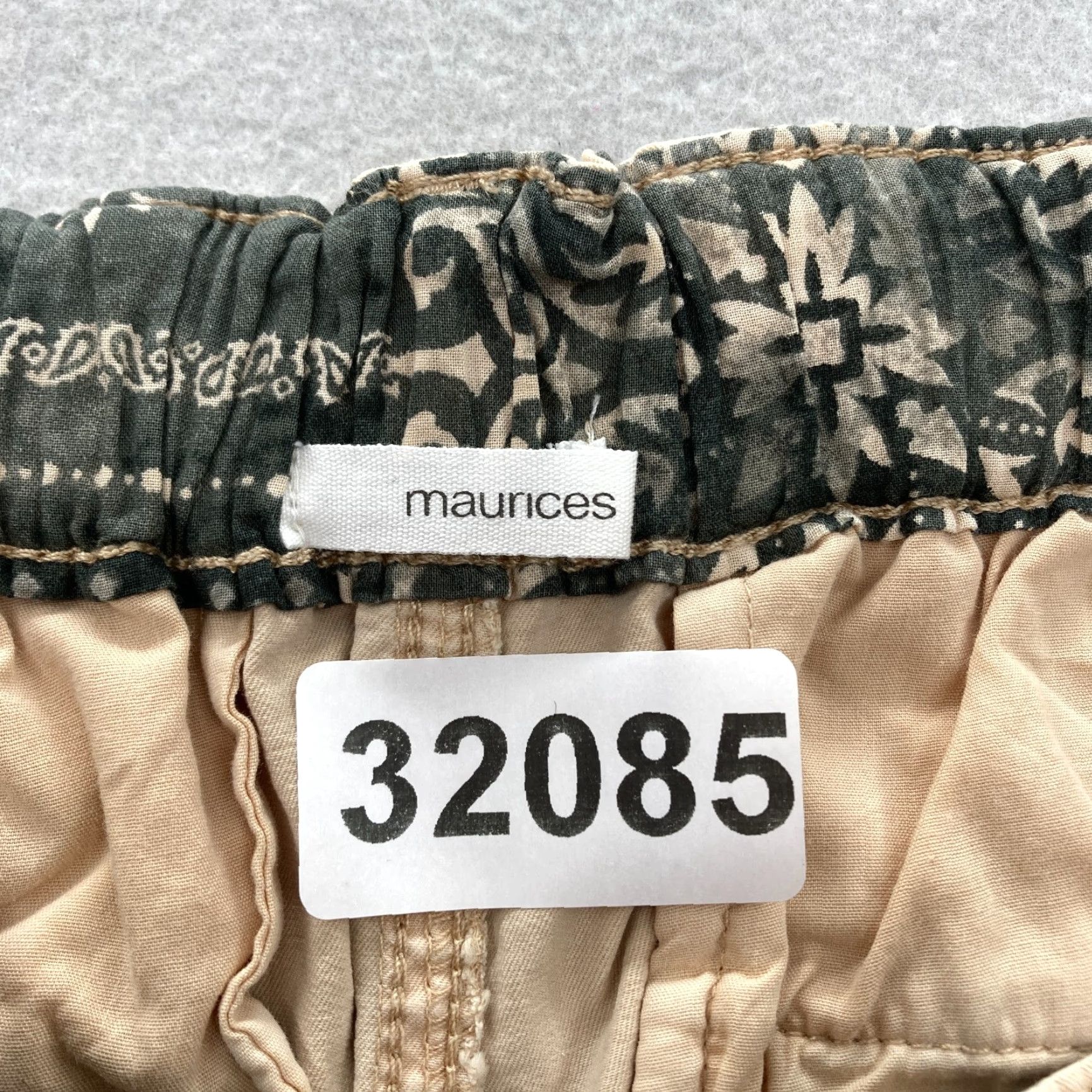 Vintage Maurices Chino Pants Women's Large Beige Stretch Lyocell Straight Leg NWT Size 36" / US 14 / IT 50 - 4 Thumbnail