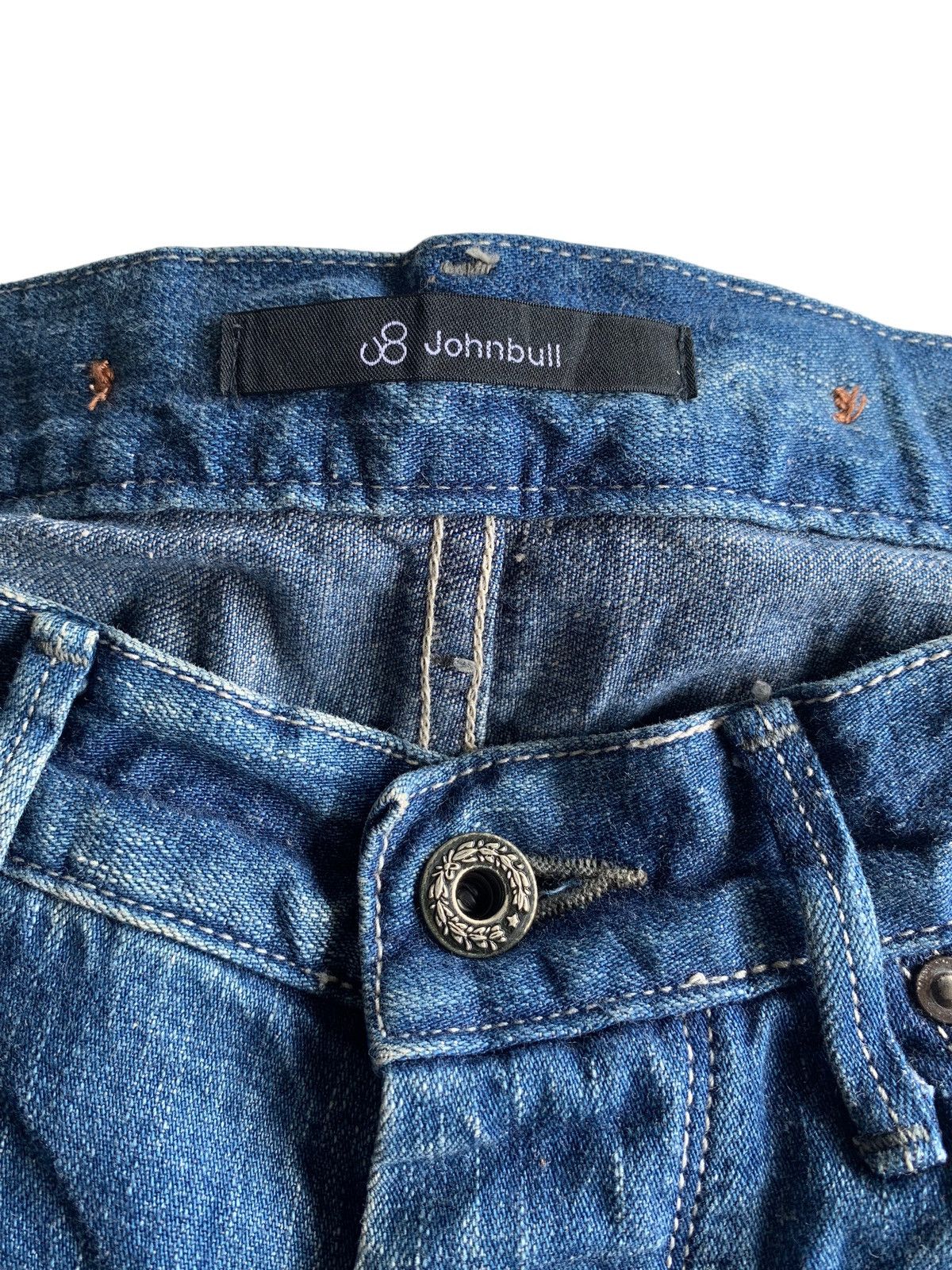 Japanese Brand × Vintage Johnbull Buckle Back Selvedge Jeans Denim Size US 29 - 6 Thumbnail
