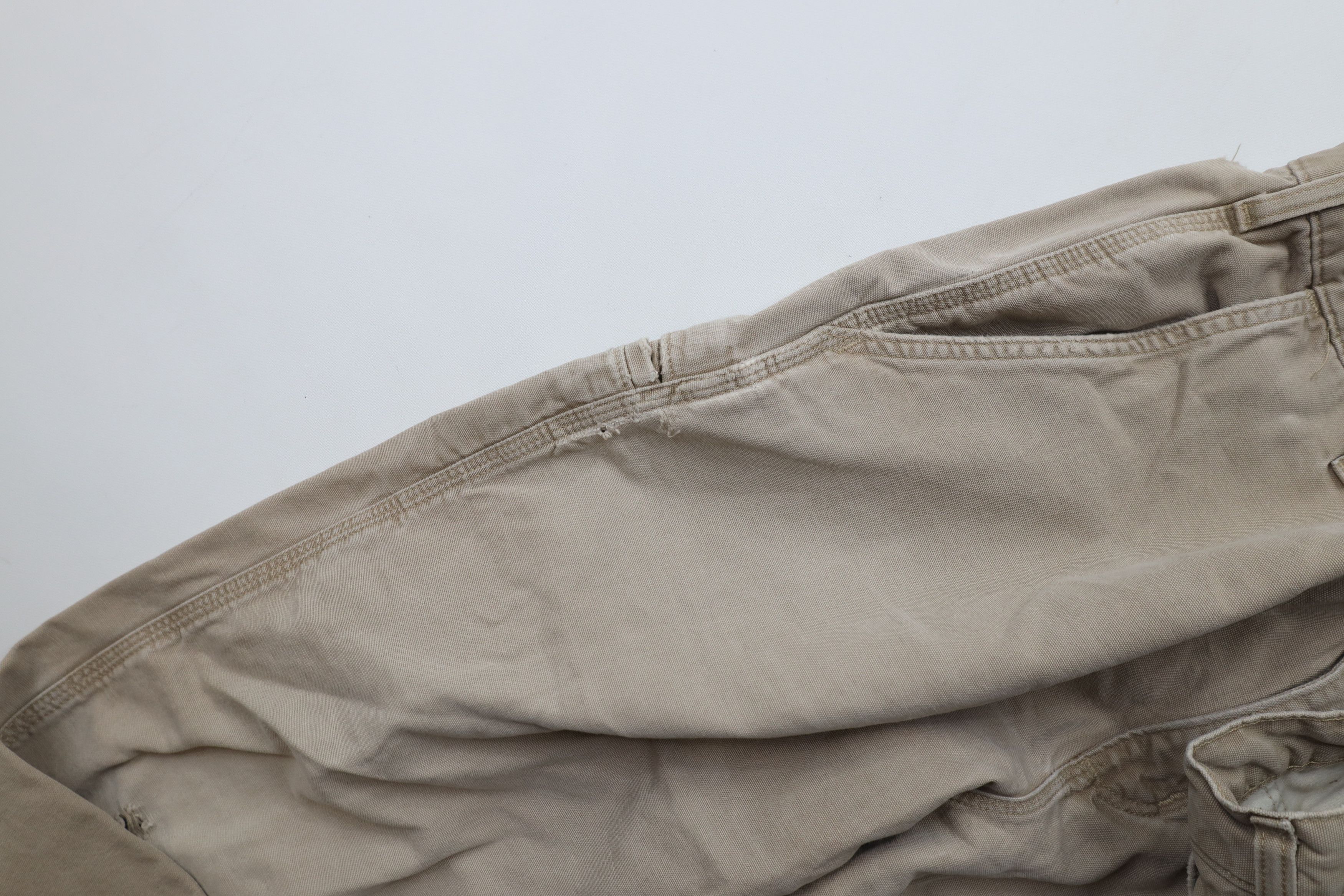 Carhartt × Vintage Vintage Y2K Carhartt Canvas Wide Leg Dungaree Pants Beige Size US 36 / EU 52 - 10 Thumbnail