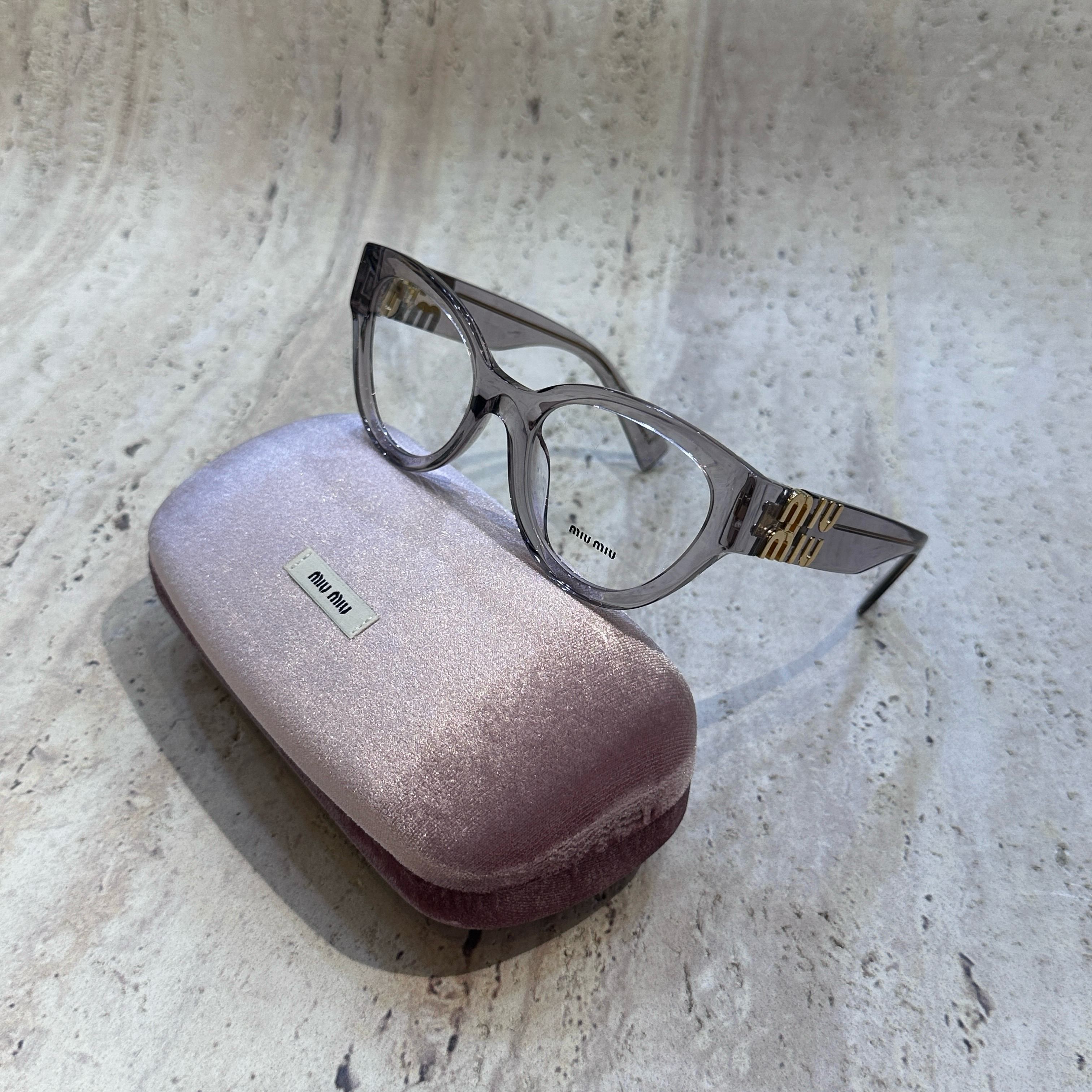 Miu Miu MIU MIU MU 01VV 12W1O1 Eyeglasses Size ONE SIZE - 5 Thumbnail