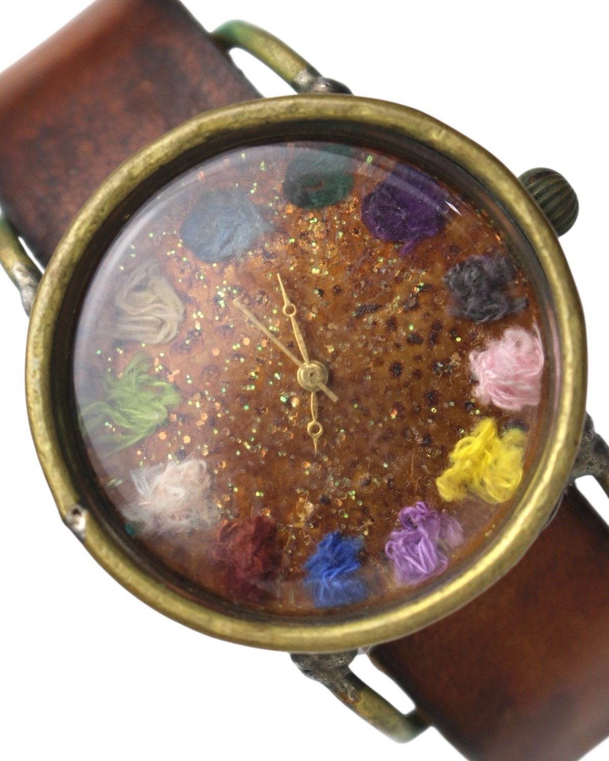Vintage 2000S JAPANESE HANDMADE YARN BALL WATCH EMBROIDERY DIAL ART Size ONE SIZE - 2 Thumbnail