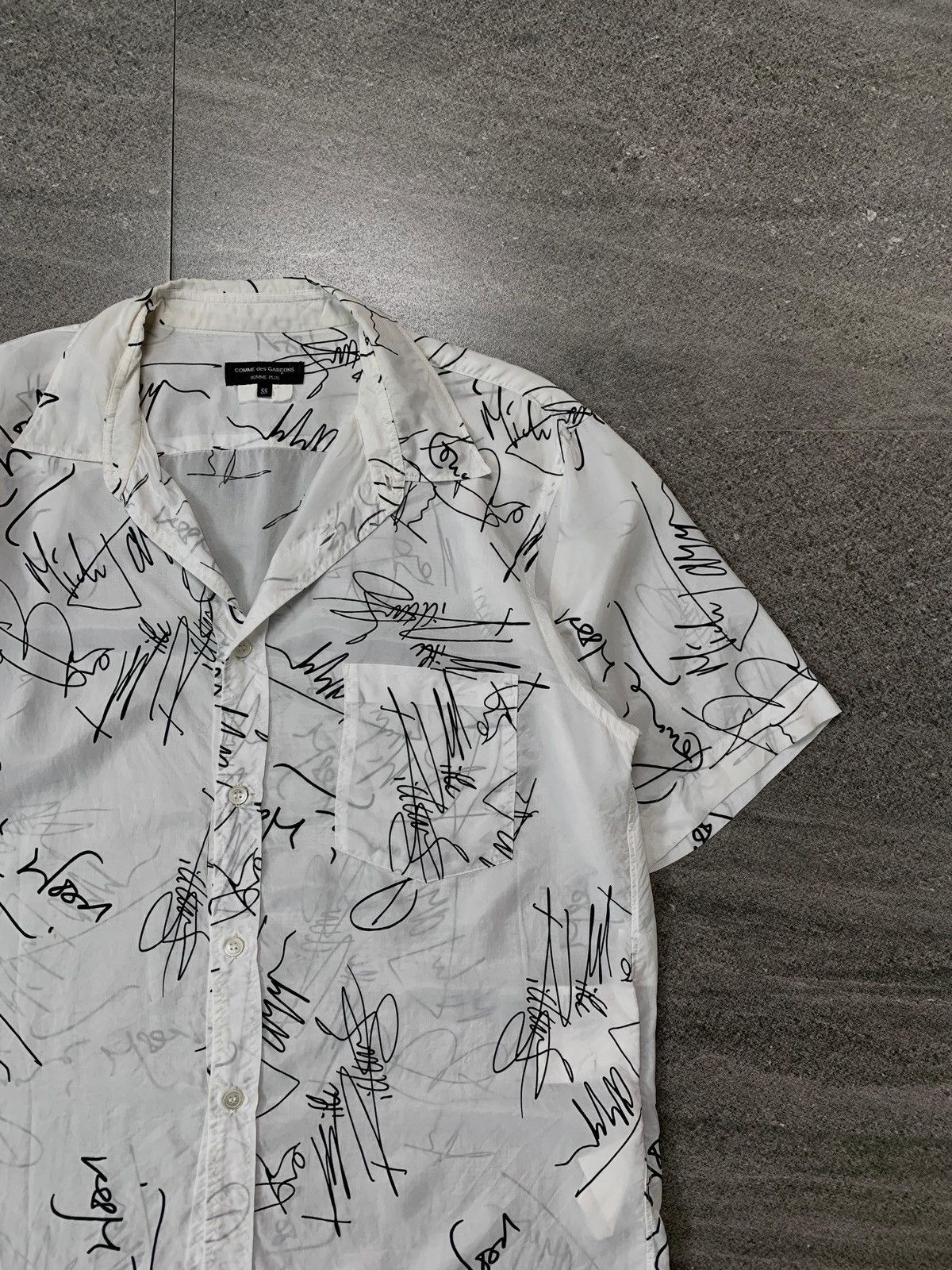 Comme des Garcons Homme Plus FREE IMPORT TAX 2005 Rolling Stones Collabs Silk Shirt Size US M / EU 48-50 / 2 - 3 Thumbnail
