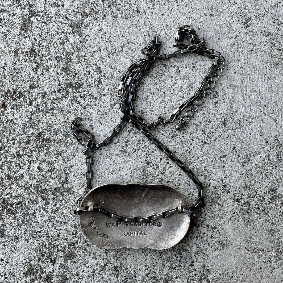Kapital Smiley face Silver Wapi Sapi Peace Navajo Americana Necklace Size ONE SIZE - 3 Thumbnail
