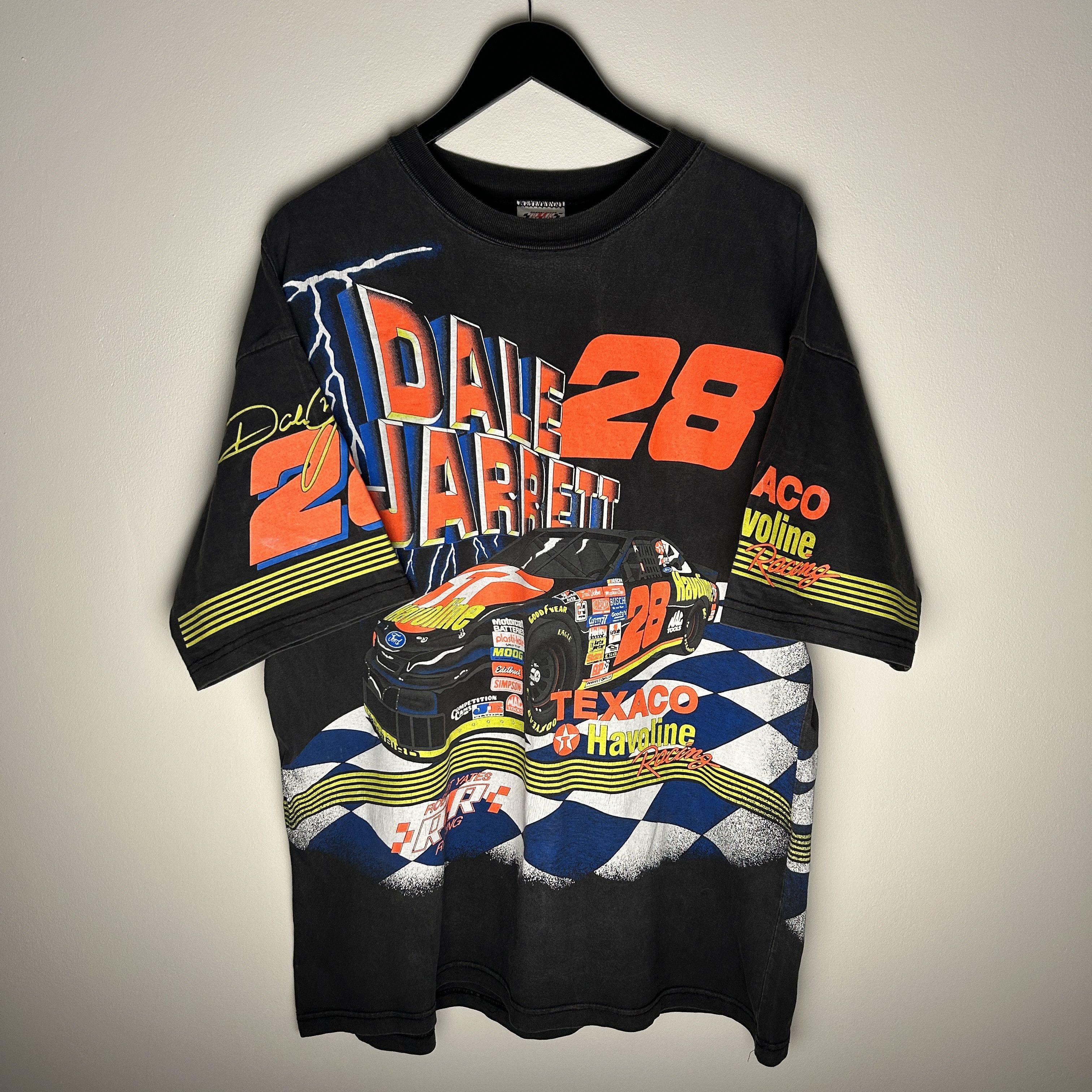 NASCAR Vintage Dale Jarrett Nascar AOP 90’s T-shirt Size US XXL / EU 58 / 5 - 1 Thumbnail