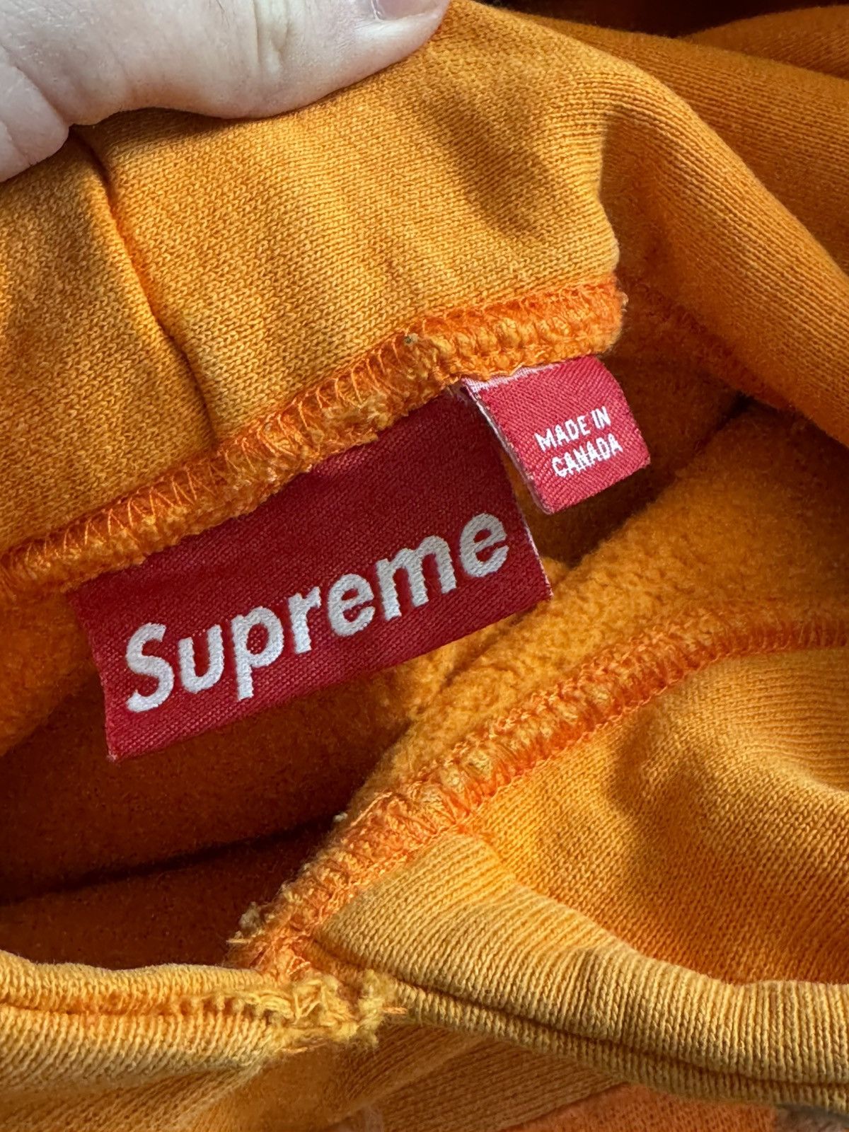 Supreme Supreme Orange Box Logo Hoodie 1999 Size US L / EU 52-54 / 3 - 4 Thumbnail