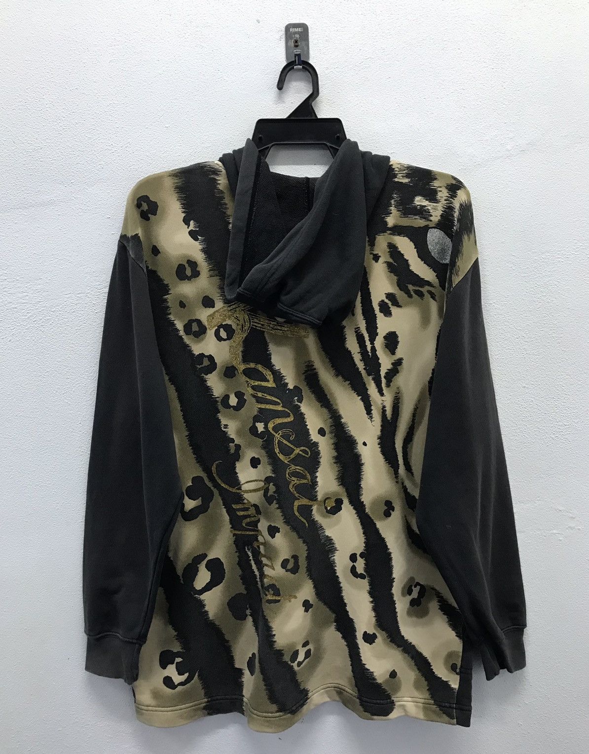 Japanese Brand × Kansai Yamamoto × Vintage Vintage Kansai Impact Tiger Pattern Jacket Hoodie Size US M / EU 48-50 / 2 - 2 Thumbnail