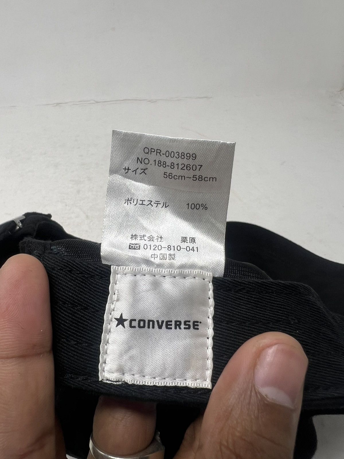 Converse Converse Velvet Monochromatic Logo Hat Cap Size ONE SIZE - 8 Thumbnail