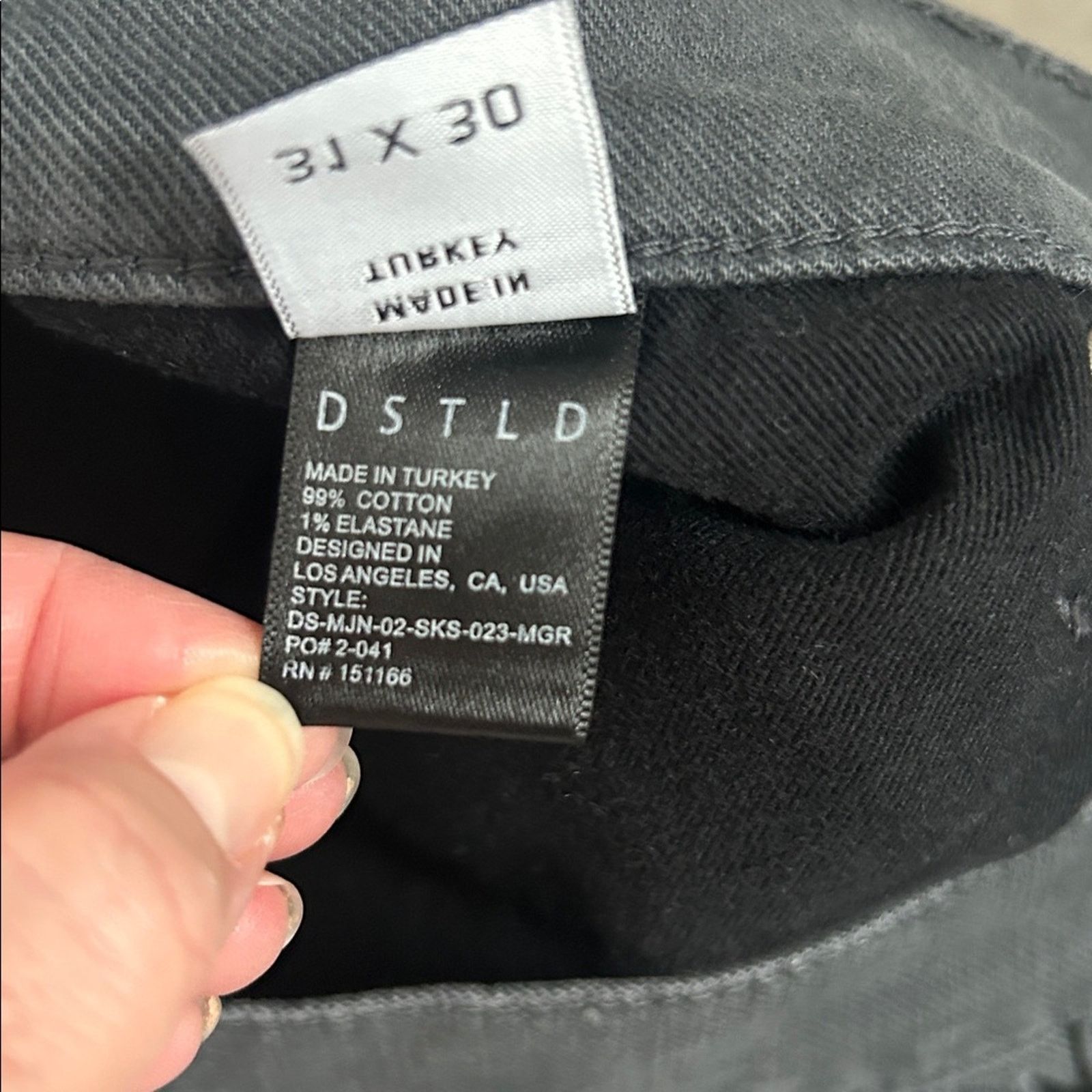 DSTLD DSTLD Men's slim jeans charcoal gray denim 31 X 30 Size US 31 - 6 Thumbnail