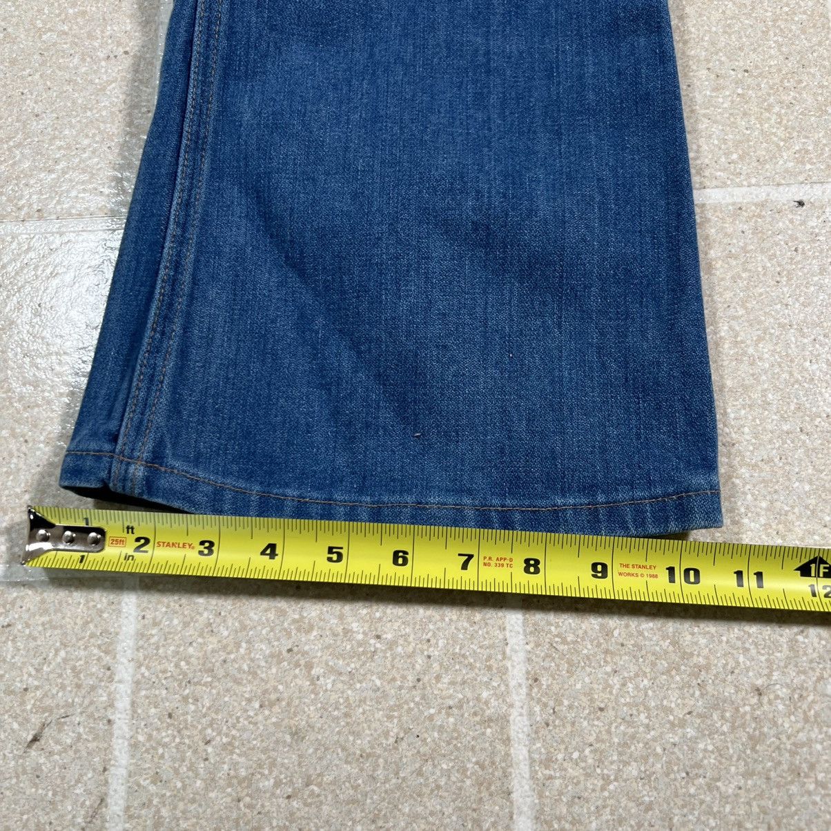 Wrangler Vintage Wrangler Flare Jeans 31x31 "No Fault" Blue Denim Size US 31 - 11 Thumbnail