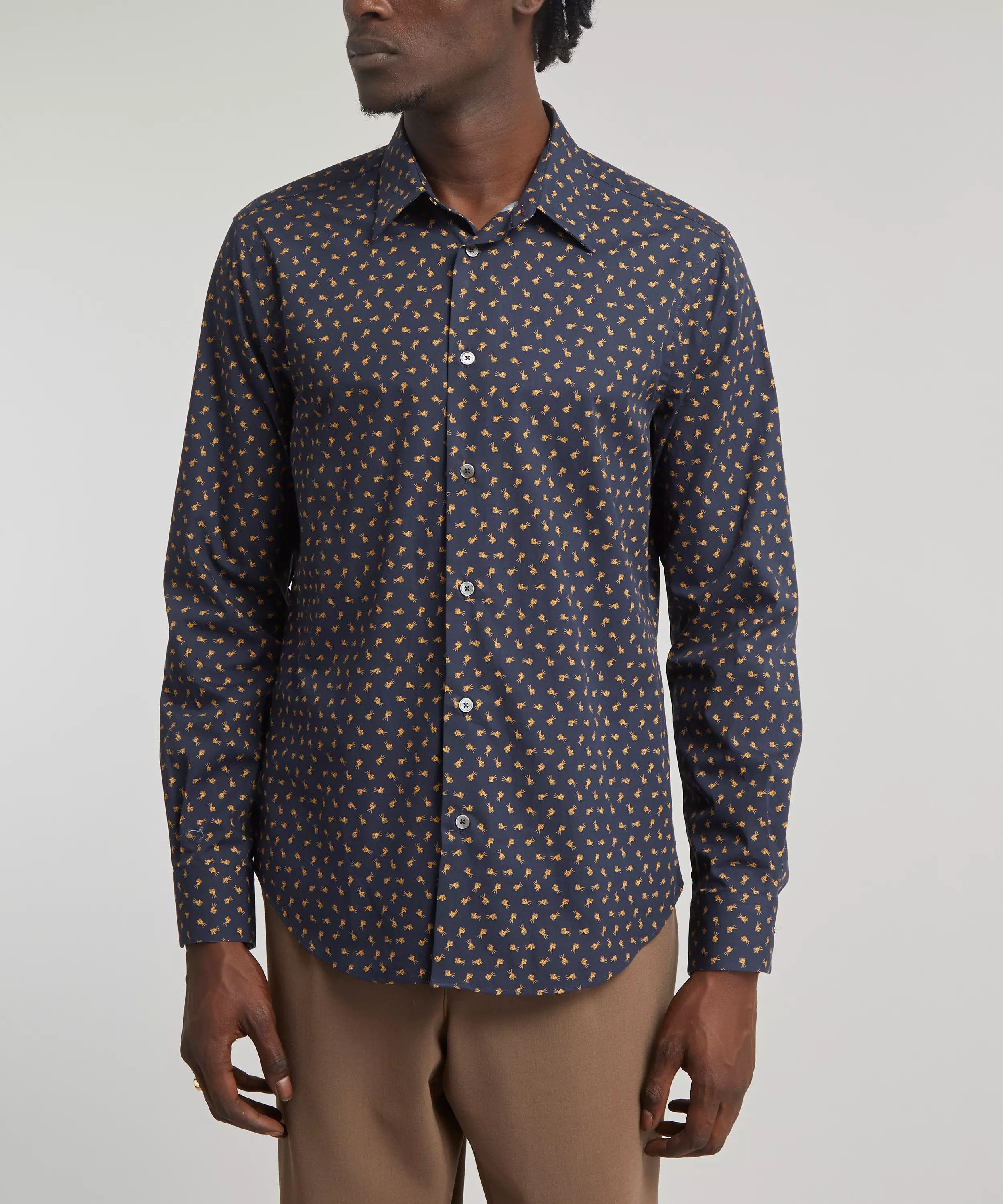 Paul Smith PAUL SMITH mainline navy blue film camera motif shirt Medium Size US M / EU 48-50 / 2 - 2 Thumbnail