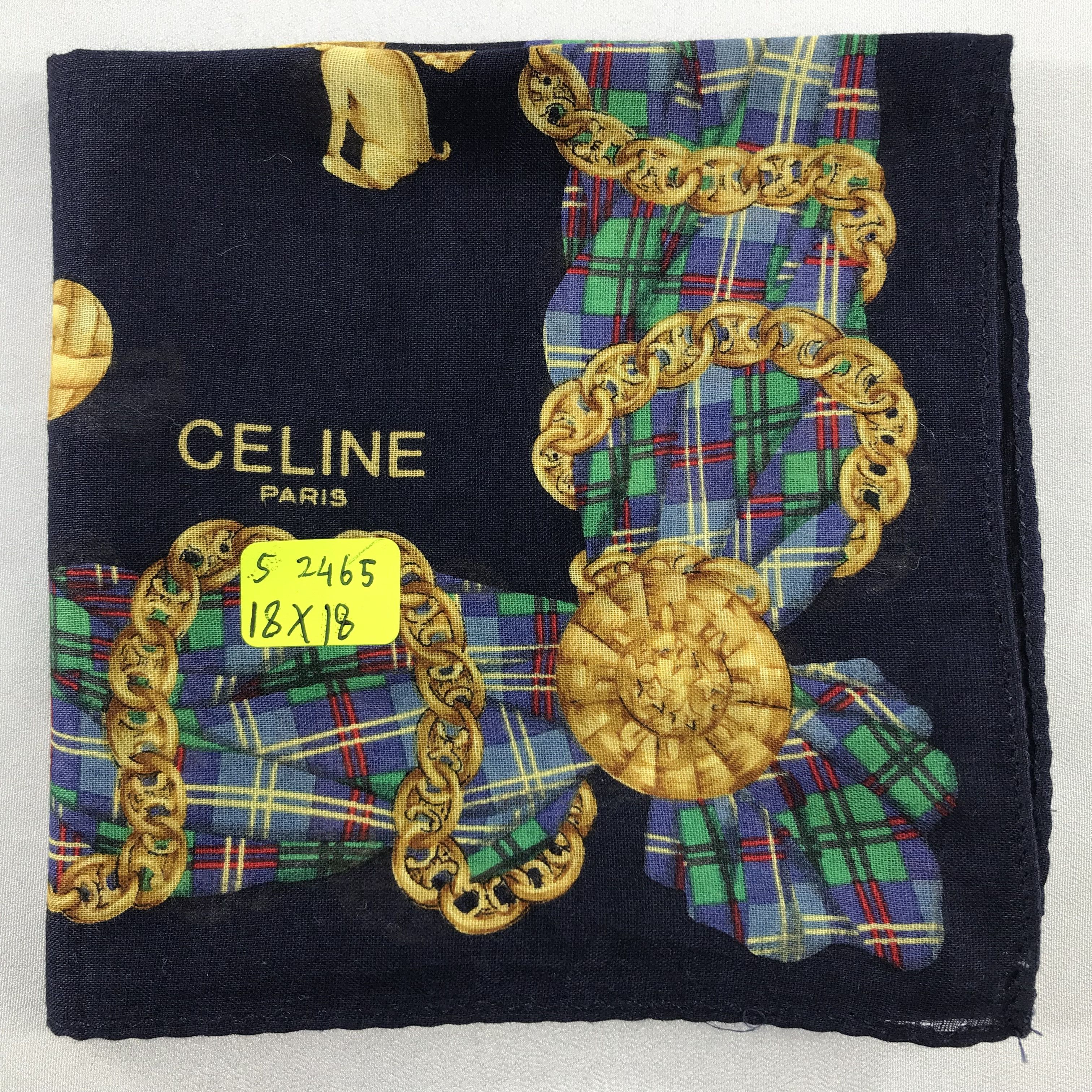 Celine × Vintage Celine Bandana / Handkerchief / Neckerchief - S2465 Size ONE SIZE - 5 Thumbnail