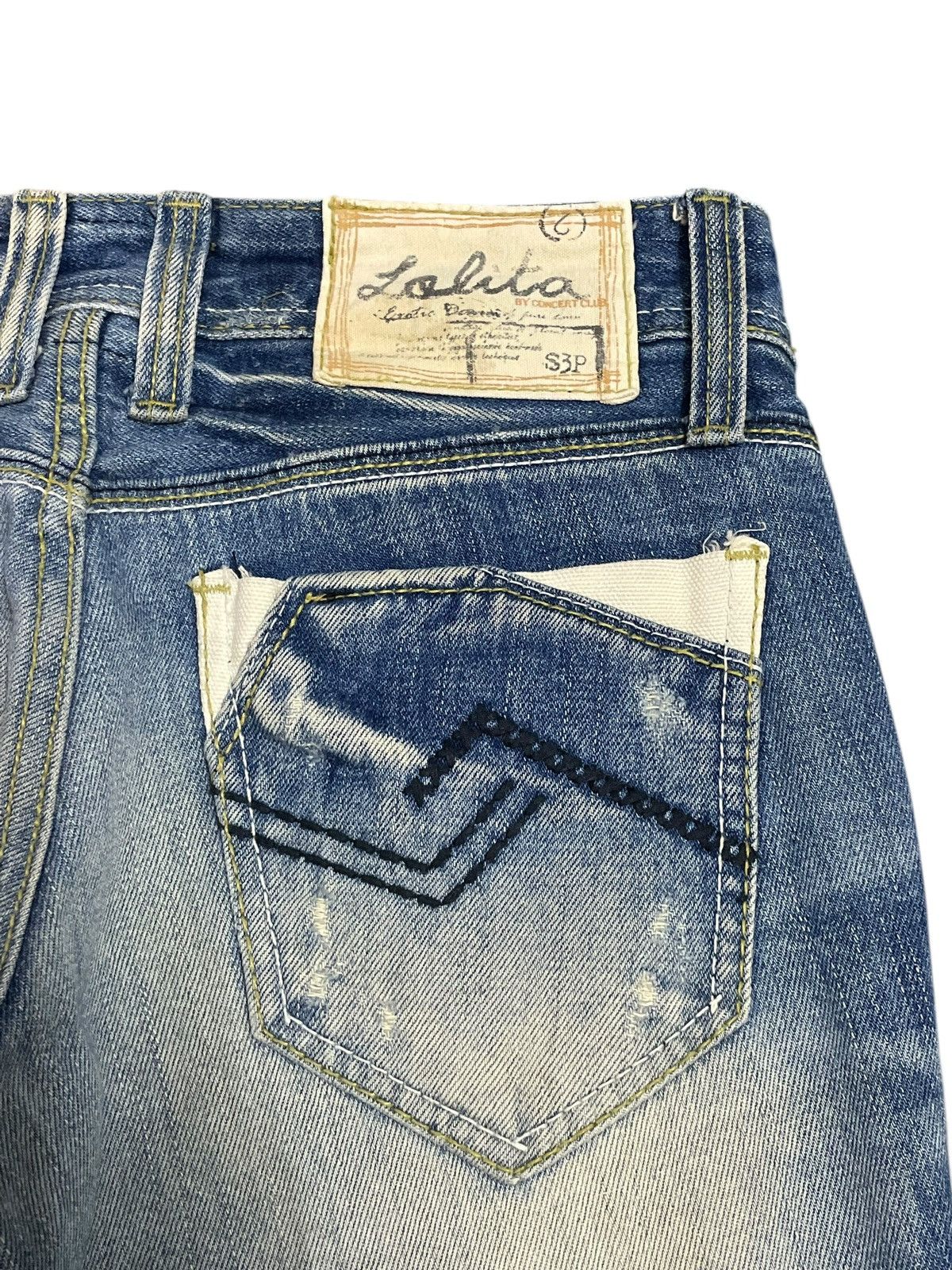Japanese Brand Vintage Japanese Crazy Yellowish Whiskers Fade Wash Jeans Size 30" / US 8 / IT 44 - 9 Thumbnail