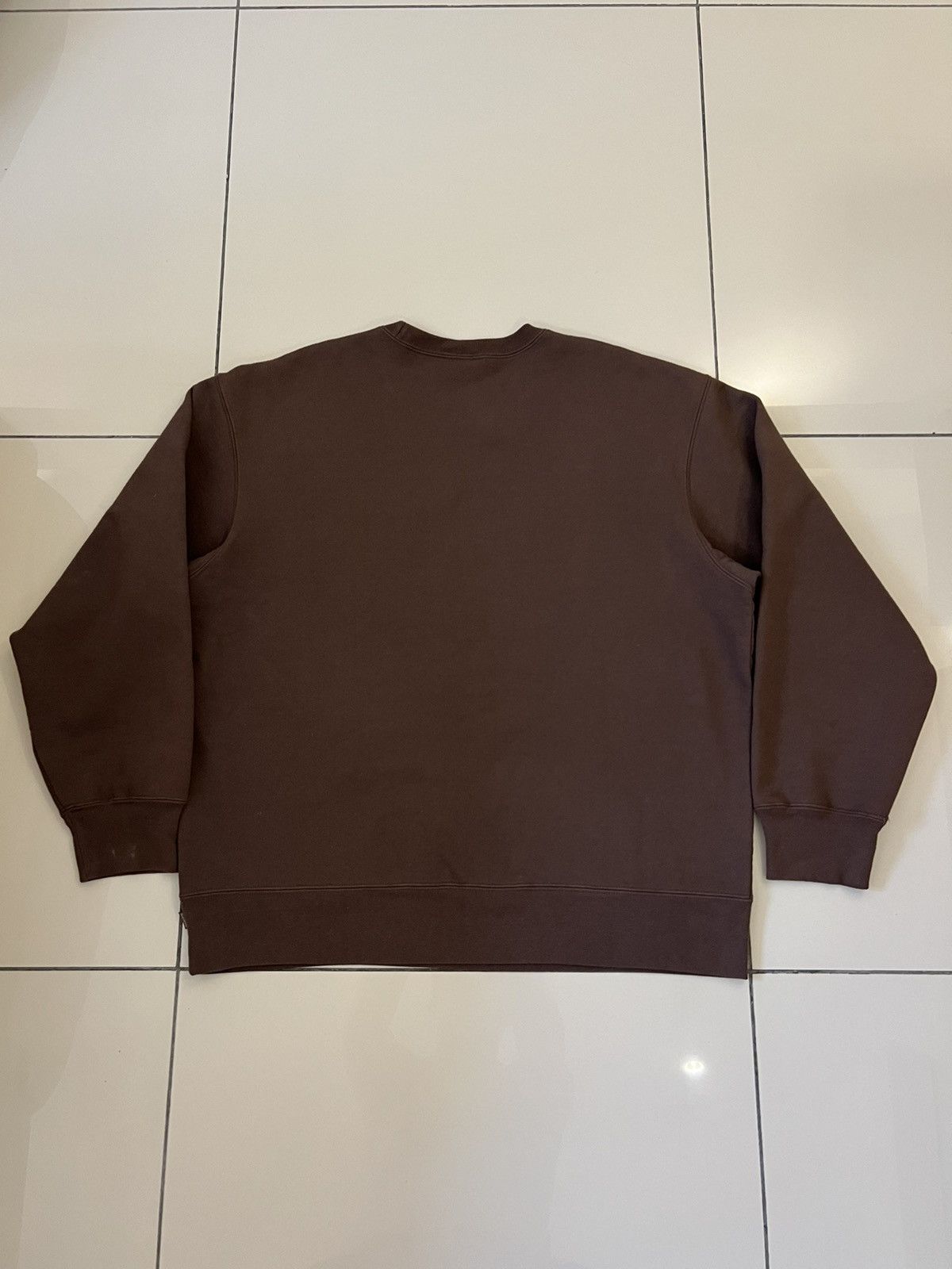 Supreme Supreme Box Logo Crewneck Brown FW22 | Grailed