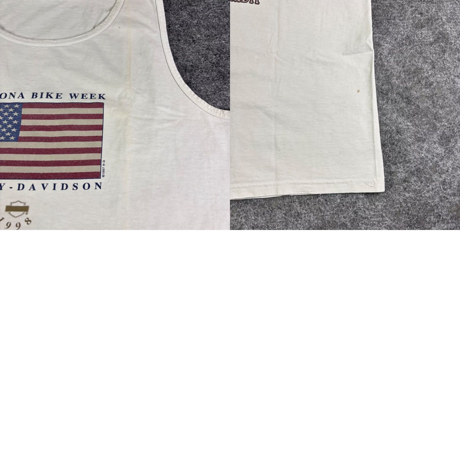 Harley Davidson VINTAGE Harley-Davidson Daytona Bike Week Tank Top White XL Mens 90s USA Shirt Size US XL / EU 56 / 4 - 8 Thumbnail