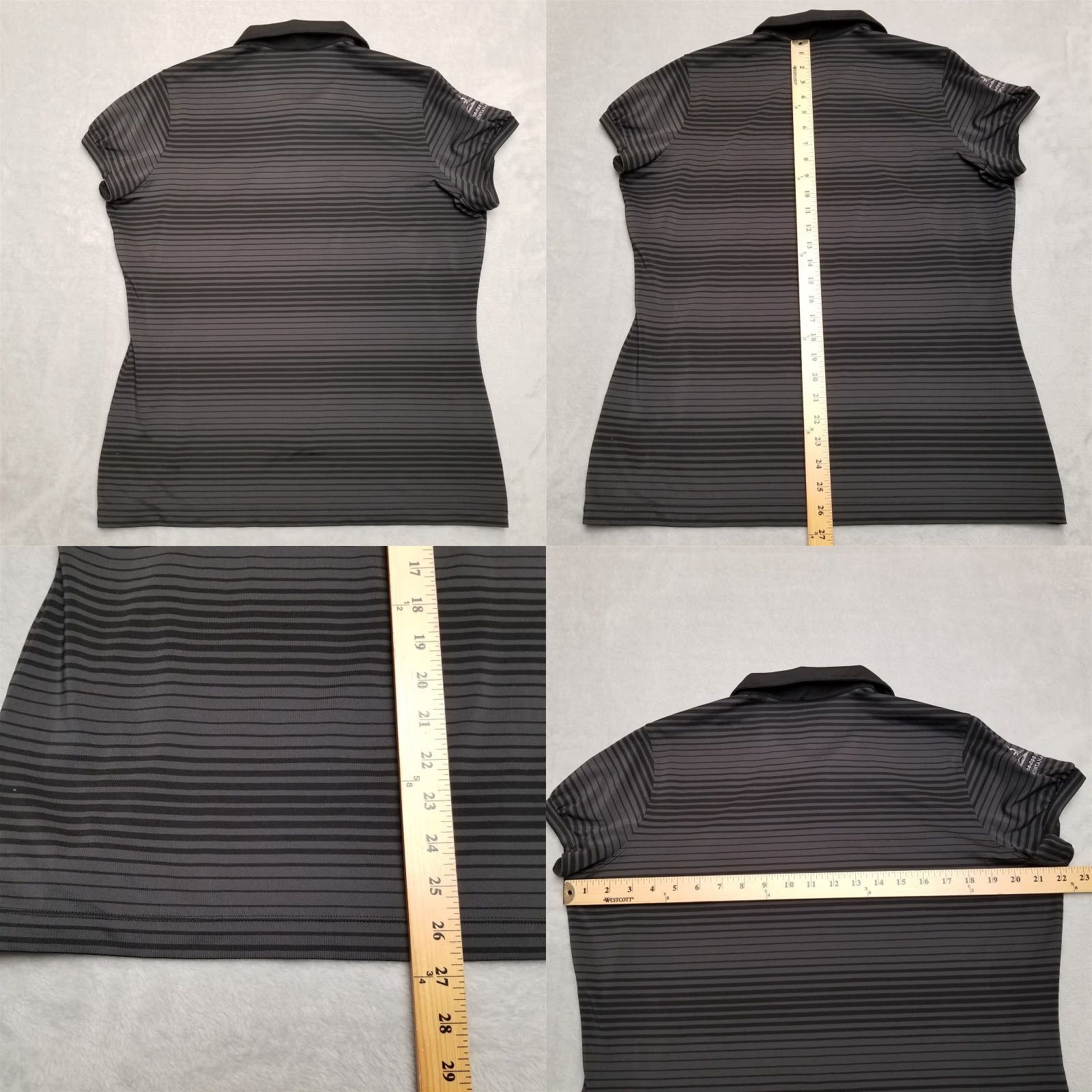 Nike Nike shirt Womens XL Black Gray Stripe Golf Tour Premium Pullover Top Size XL / US 12-14 / IT 48-50 - 8 Thumbnail