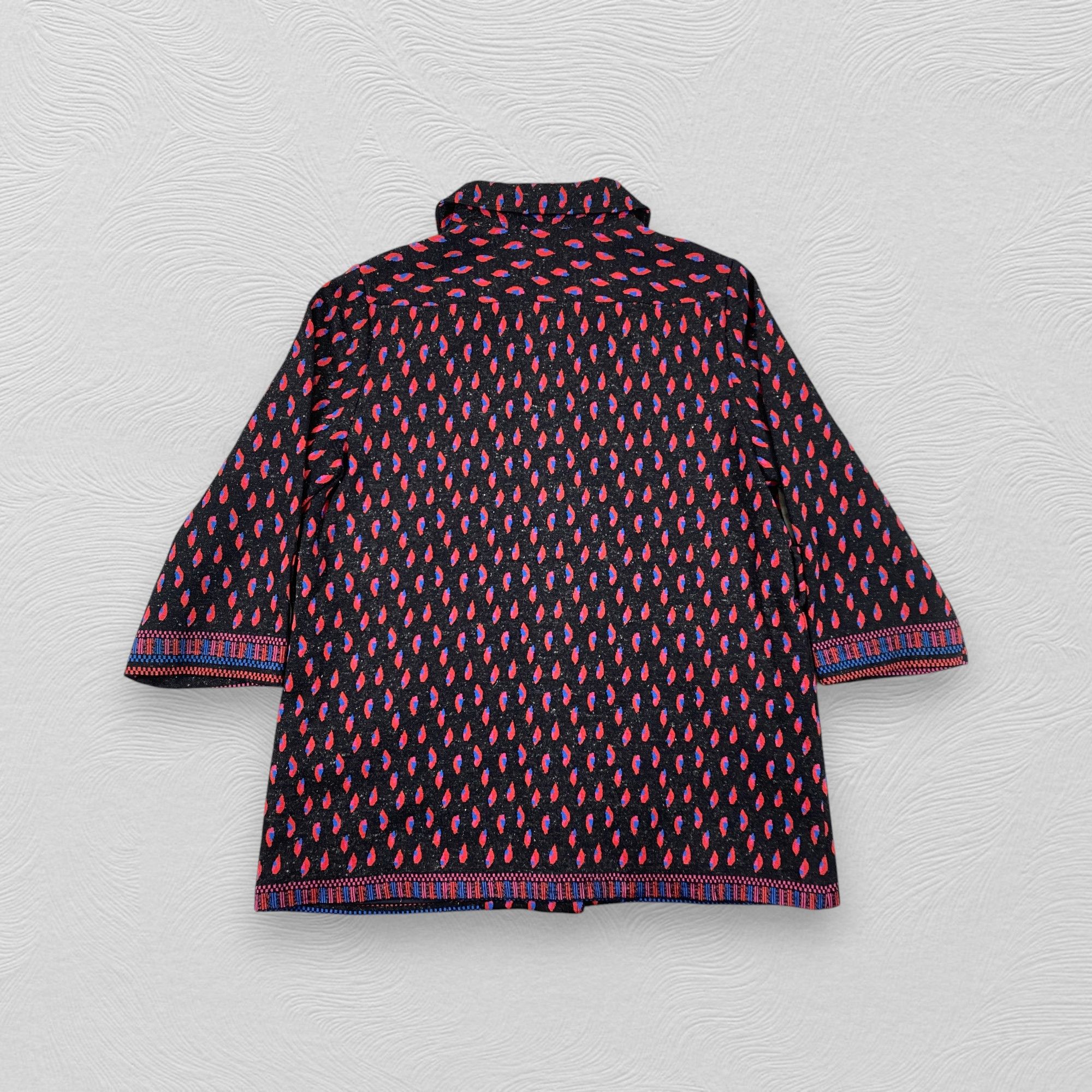 Japanese Brand Vintage Japanese Style Black Red Dotted Design -J266 Size US M / EU 48-50 / 2 - 2 Thumbnail