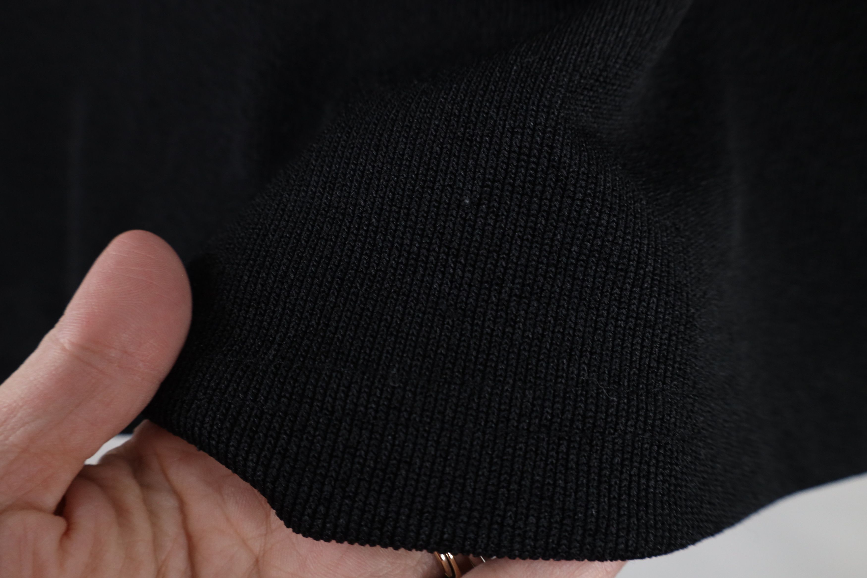 Vintage Vintage 90s Streetwear Knit Short Sleeve T-Shirt Black USA Size XXL / US 16-18 / IT 52-54 - 9 Thumbnail