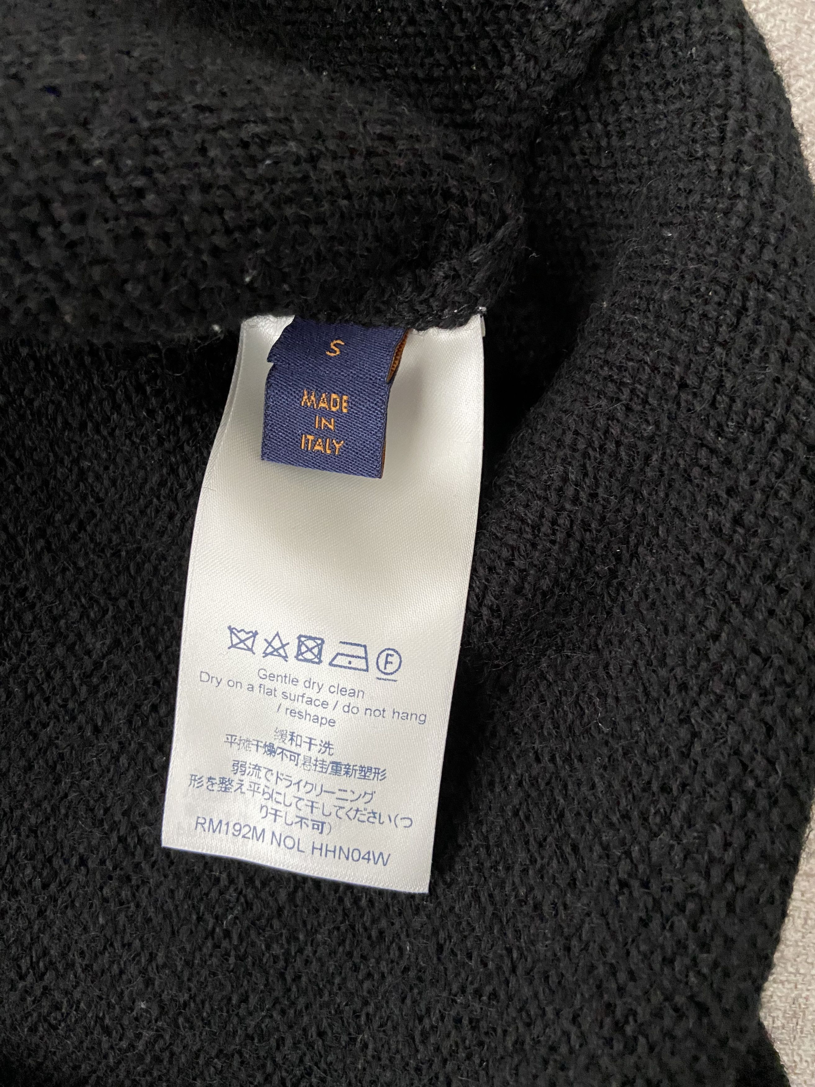 Louis Vuitton LOUIS VUITTON Barcode Wool Black Sweater by Virgil Size US S / EU 44-46 / 1 - 4 Thumbnail