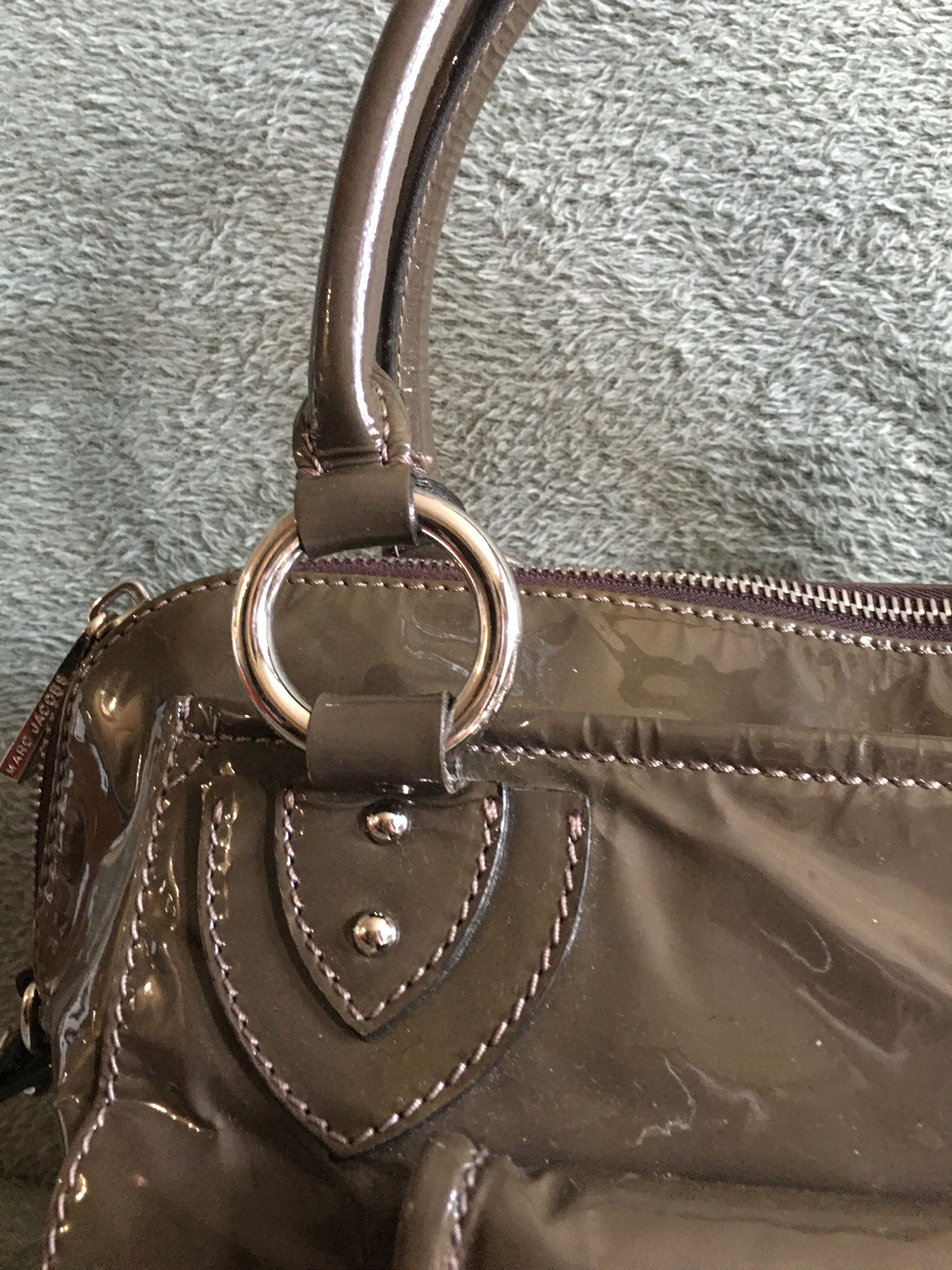 Marc Jacobs Marc Jacobs Womens Patent Leather Shoulder Bag Handbag Size ONE SIZE - 7 Thumbnail