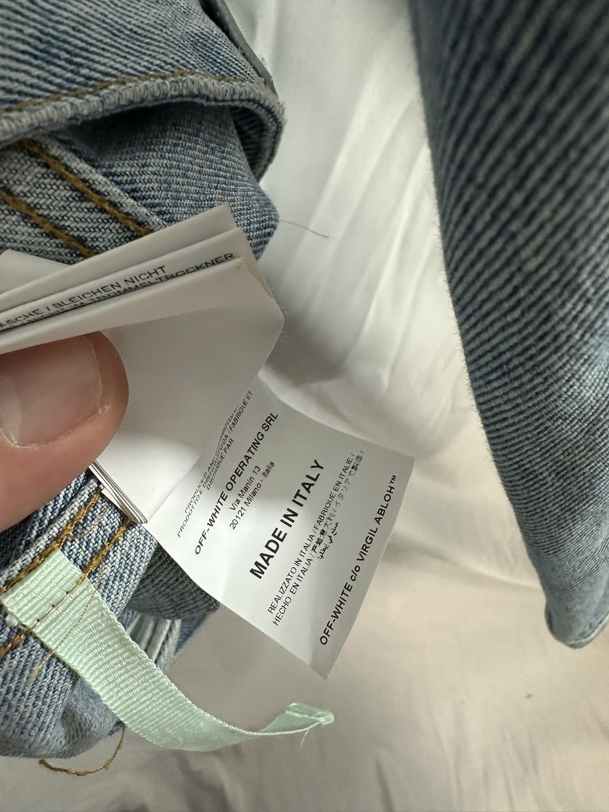 Off-White Off White impression denim jacket Size US S / EU 44-46 / 1 - 14 Thumbnail