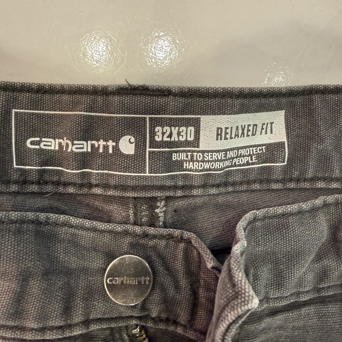 Carhartt Carhartt Grey Relaxed Fit Pants - 32 x 30 Size US 33 - 5 Thumbnail