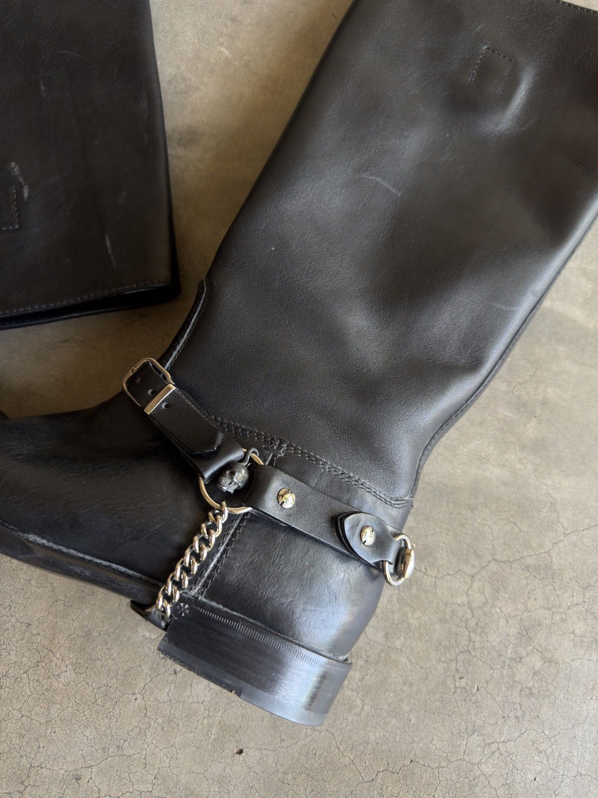 Gucci F/W 2006 Gucci Cow Leather Black Boots With Horsebit Harness Size US 7.5 / EU 40-41 - 3 Thumbnail
