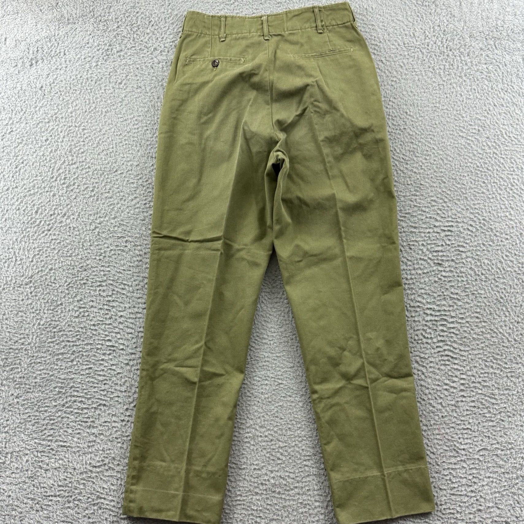 Vintage VINTAGE Boy Scouts Of America Pants Mens 26x28 Green Pleated Slacks 70s Outdoor Chino Straight 80s USA Mens Size US 26 / EU 42 - 6 Thumbnail