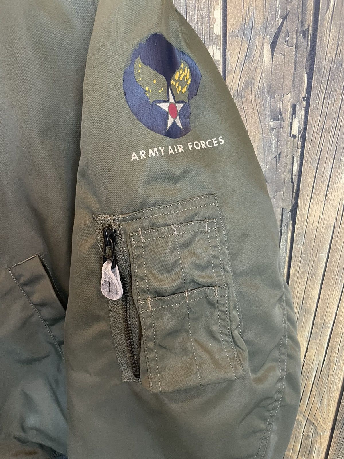 Vintage Vintage MA-1 Army air force Bomber Jacket Size US L / EU 52-54 / 3 - 5 Thumbnail