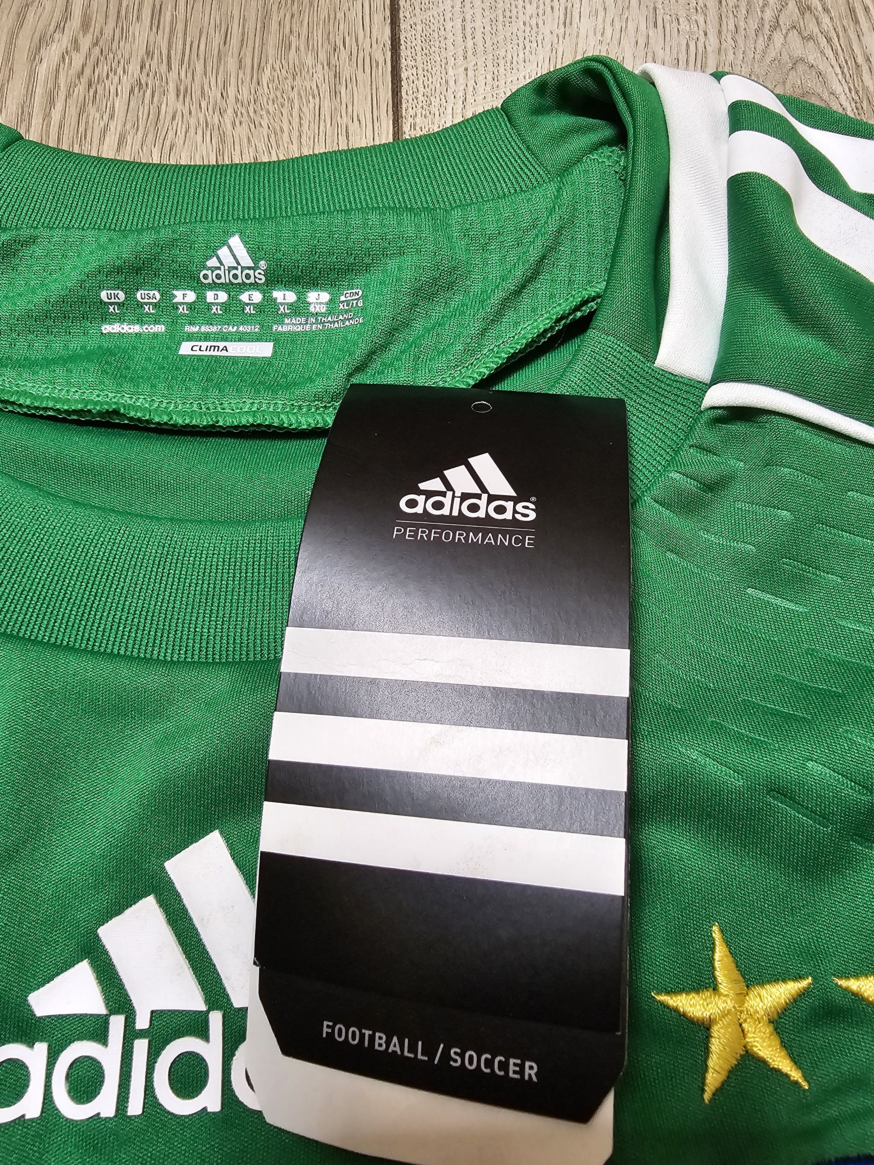 Adidas DYNAMO KIEV 2010 GOALKEEPER FOOTBALL SHIRT SOCCER JERSEY Size US XL / EU 56 / 4 - 6 Thumbnail