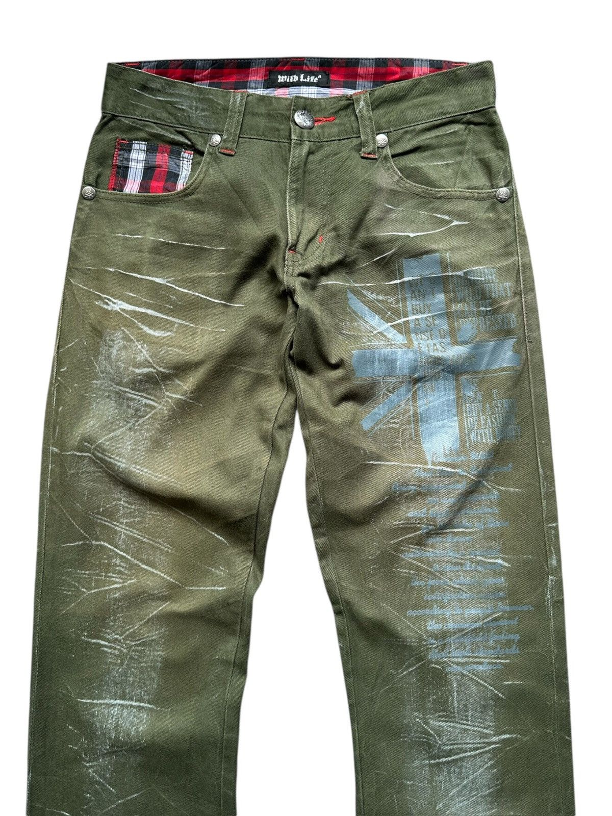 If Six Was Nine 00's Wild Life punk gothic statement pant Size US 30 / EU 46 - 4 Thumbnail