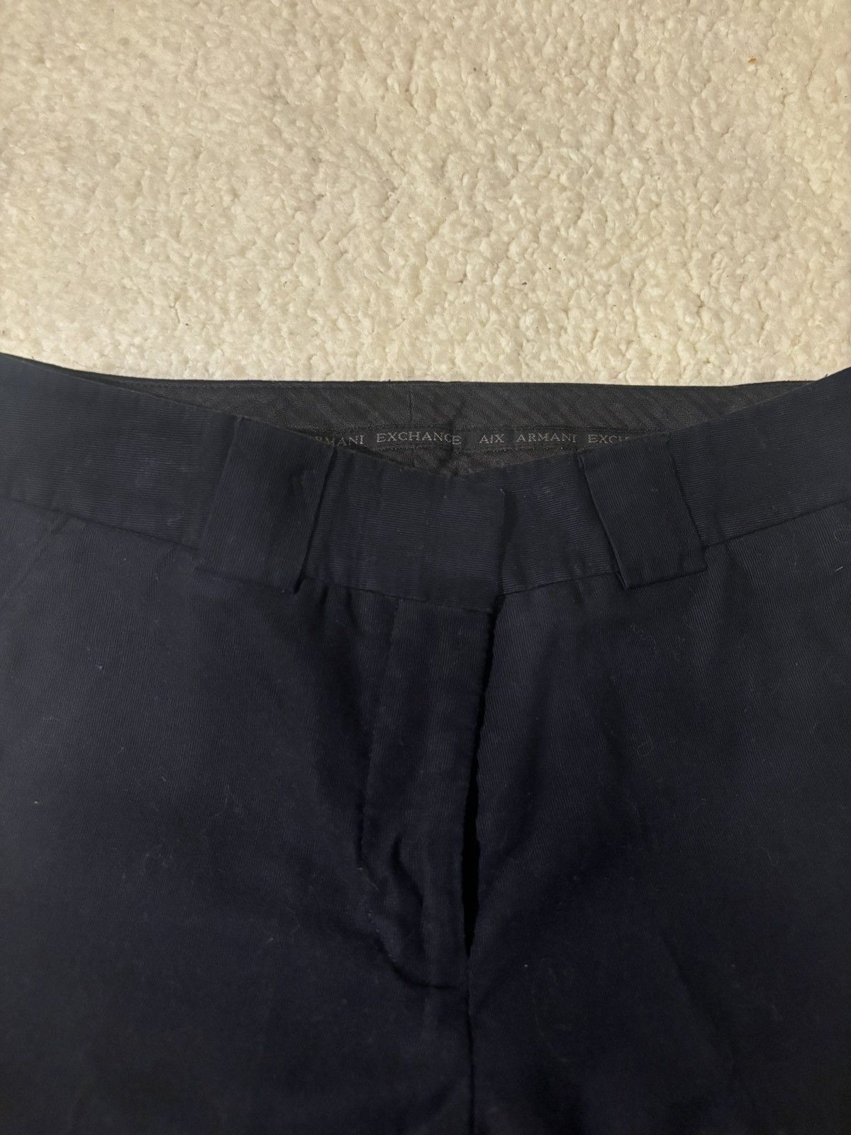 Armani Exchange A/X dark navy wide leg trousers0522 Size 26" / US 2 / IT 38 - 9 Thumbnail
