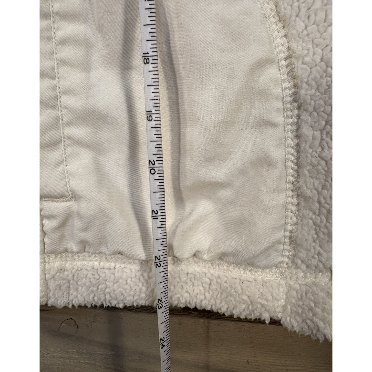 Faded Glory Faded-Glory Women's White Fleece Zipper Sweater Jacket Size Size M / US 6-8 / IT 42-44 - 11 Thumbnail
