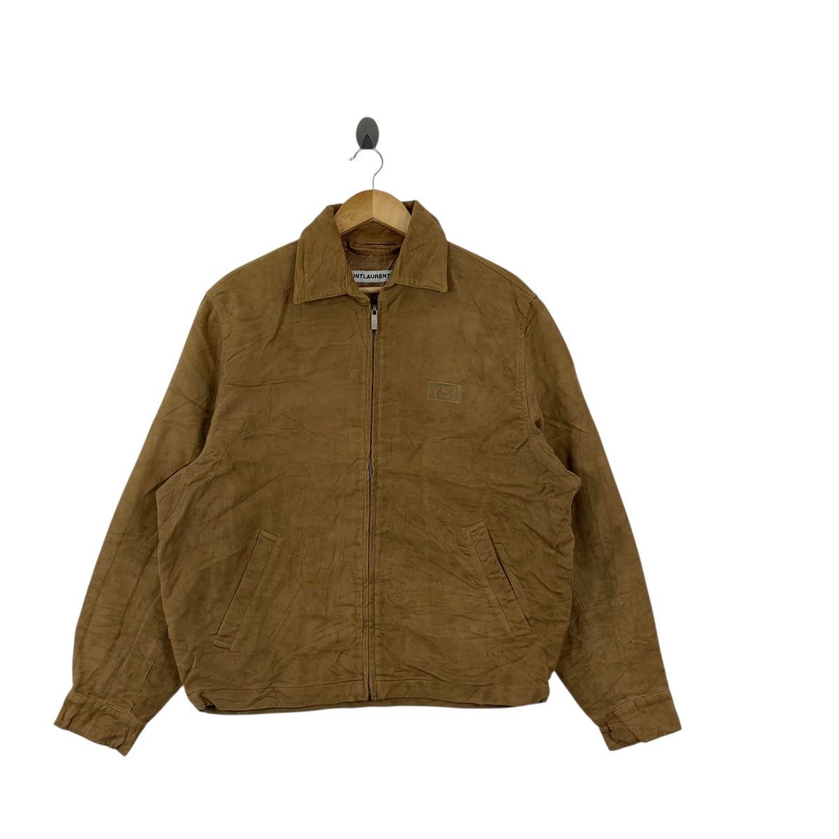 Saint Laurent Paris SAINT LAURENT JEANS Collection Embroidered Logo Denim Jacket Size US M / EU 48-50 / 2 - 3 Thumbnail