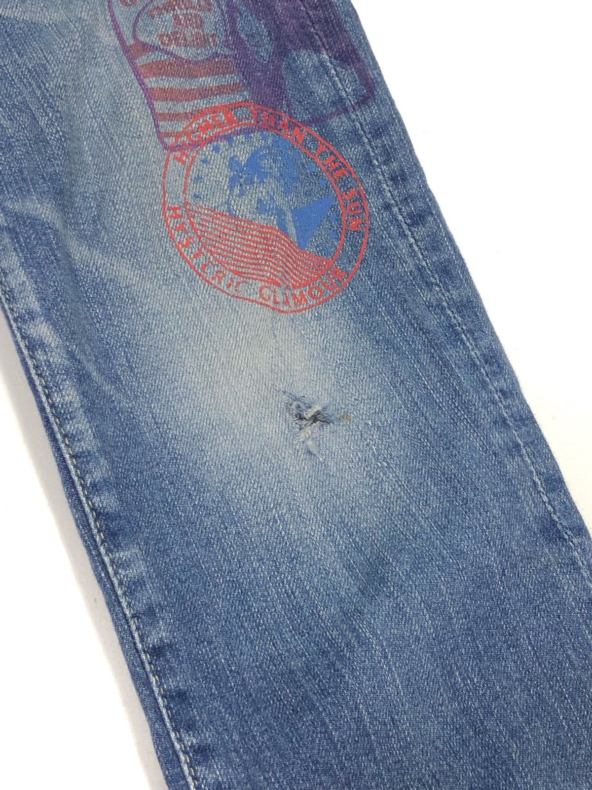 Hysteric Glamour RARE🔥VINTAGE HYSTERIC JEANS PRINTED SMALL SKINNY FIT Size 30" / US 8 / IT 44 - 8 Thumbnail