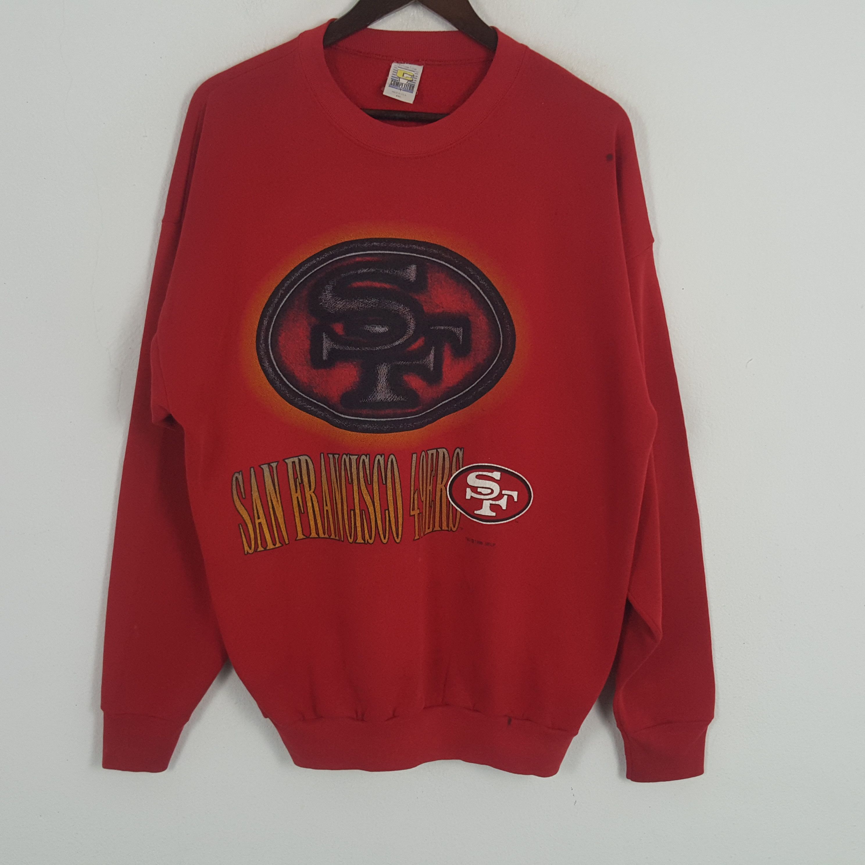 NFL × Vintage Vintage San Francisco 49ers Big Logo Sweatshirt Size US L / EU 52-54 / 3 - 1 Thumbnail