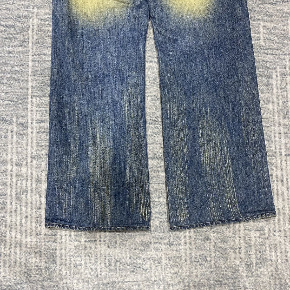 Japanese Brand Flare ☠️ Snow Buck Mud Wash Jeans Dirty Bootcut 90s Baggy Size US 32 / EU 48 - 11 Thumbnail