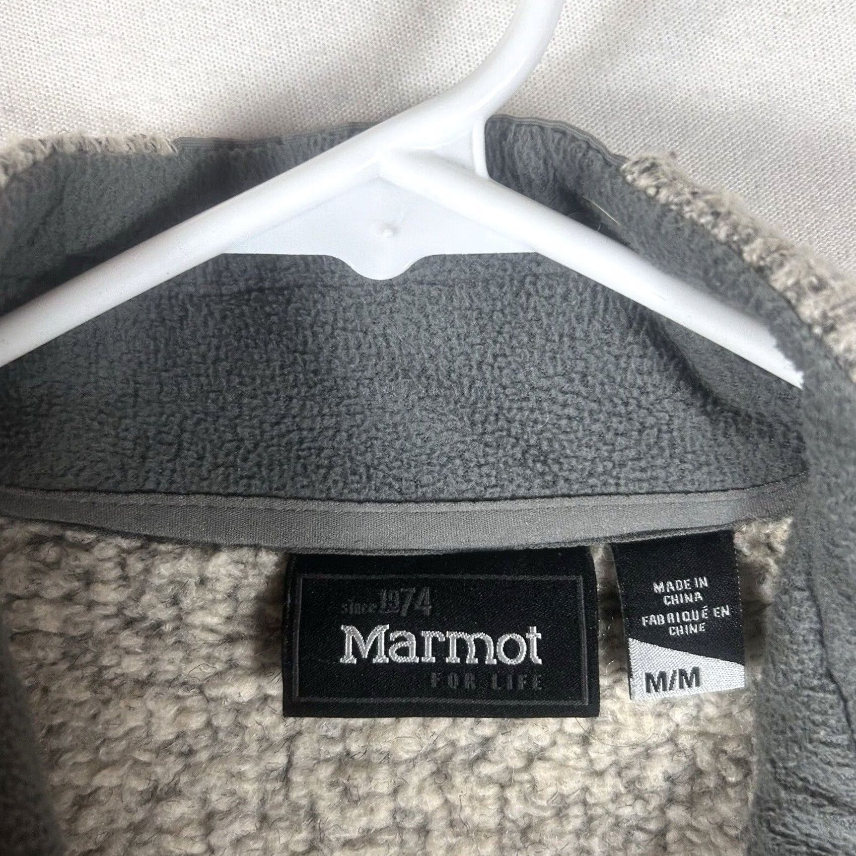 Marmot Marmot Full Zip Pullover Mens Medium Gray Outdoor Hiking Casual Pockets Size US M / EU 48-50 / 2 - 3 Thumbnail