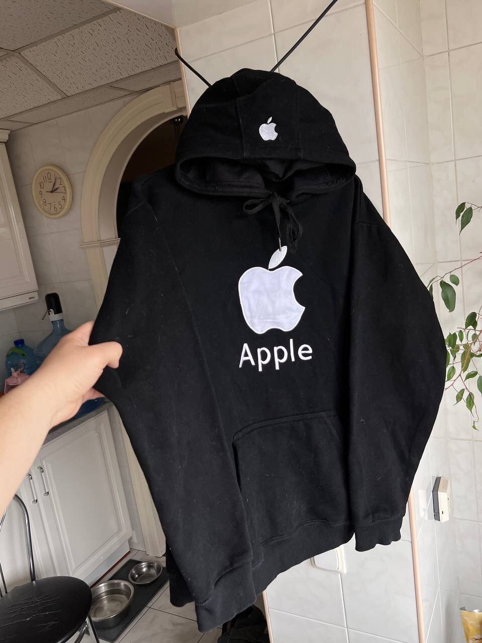 Apple × Designer Apple Big Logo Black Hoodie Size M/L Size US L / EU 52-54 / 3 - 8 Thumbnail