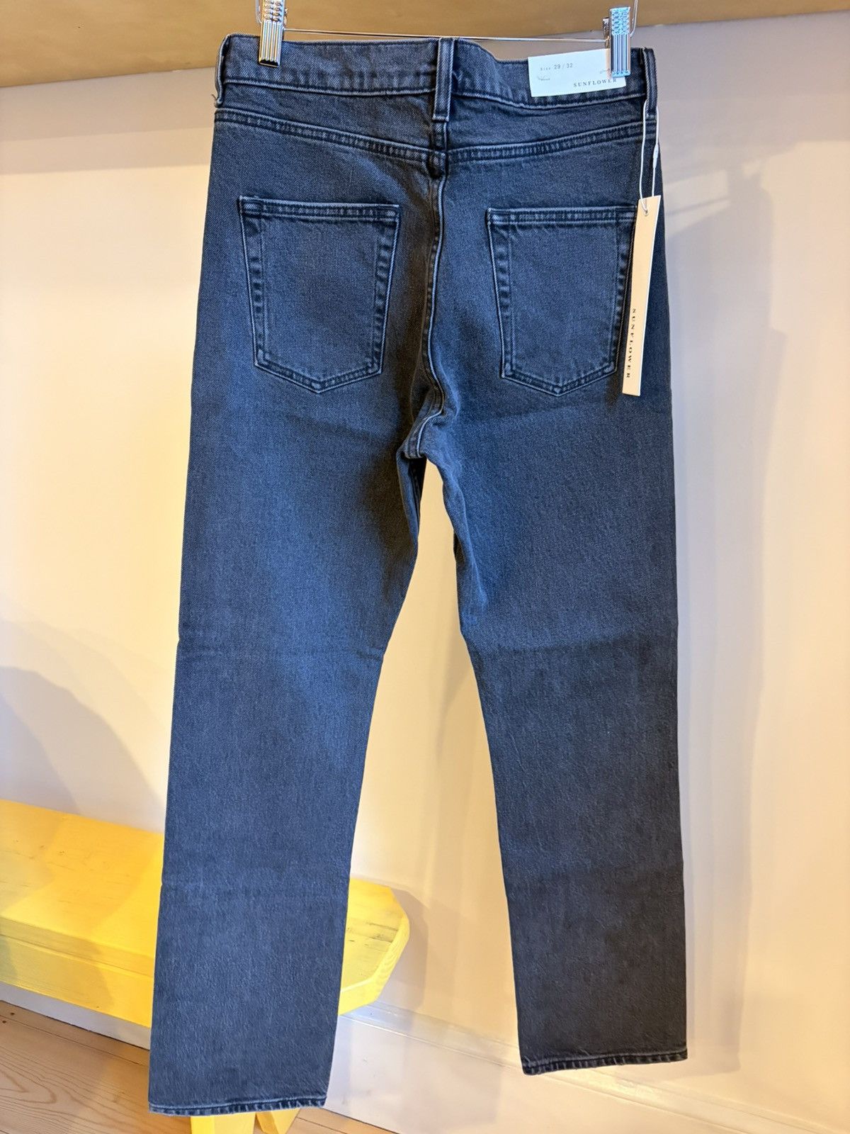 Sunflower Sunflower 29x32 Black Faded Denim NWT Size US 29 - 3 Thumbnail