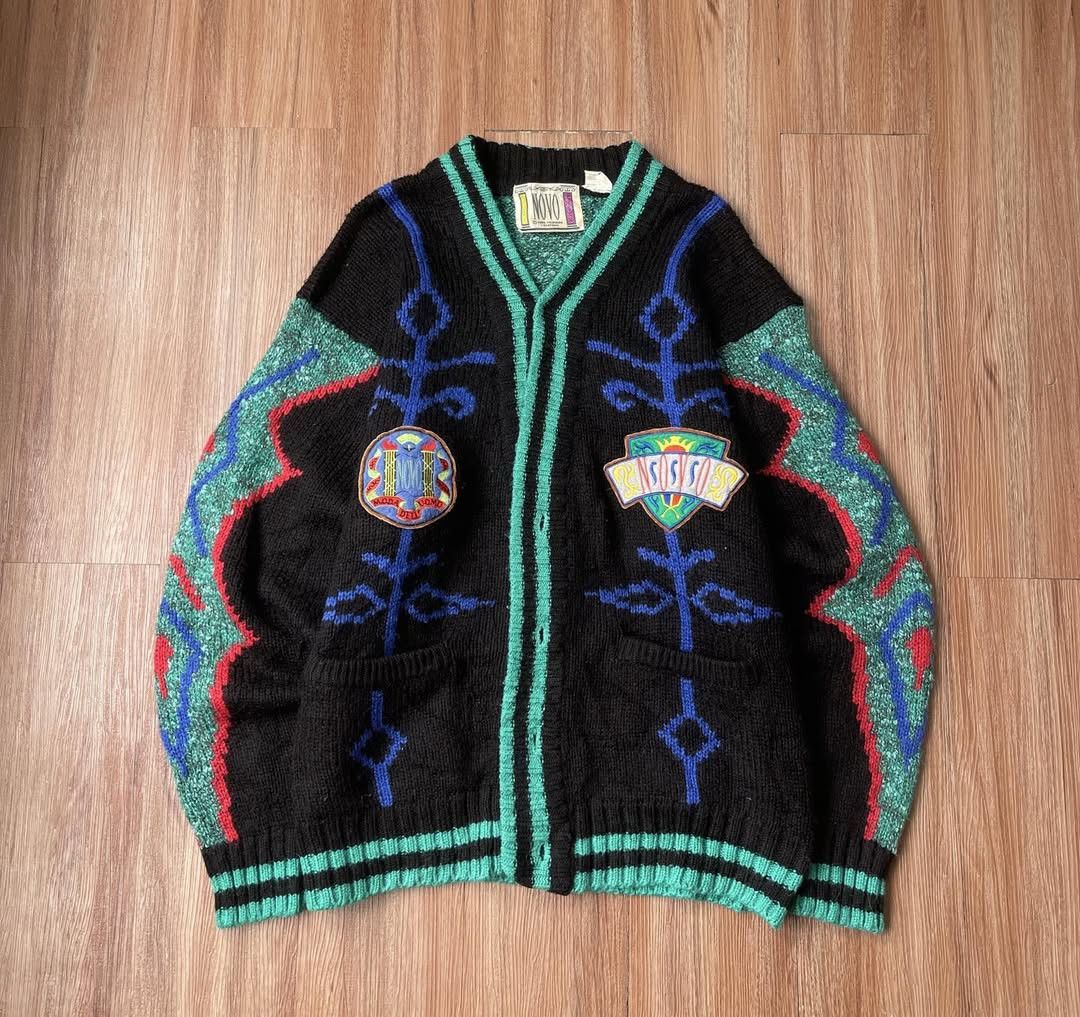 Vintage Vintage 90s Grandpa Cardigan Size US L / EU 52-54 / 3 - 1 Thumbnail