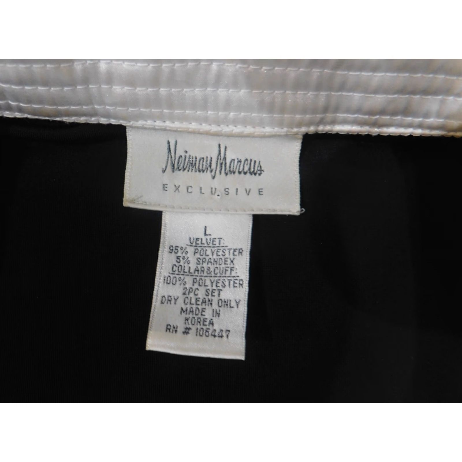 Neiman Marcus Neiman Marcus Sweater Women L Black Velvet Stretch Office Retro Business Crew Neck Long Sleeve Rib Knit Pullover Size L / US 10 / IT 46 - 5 Thumbnail